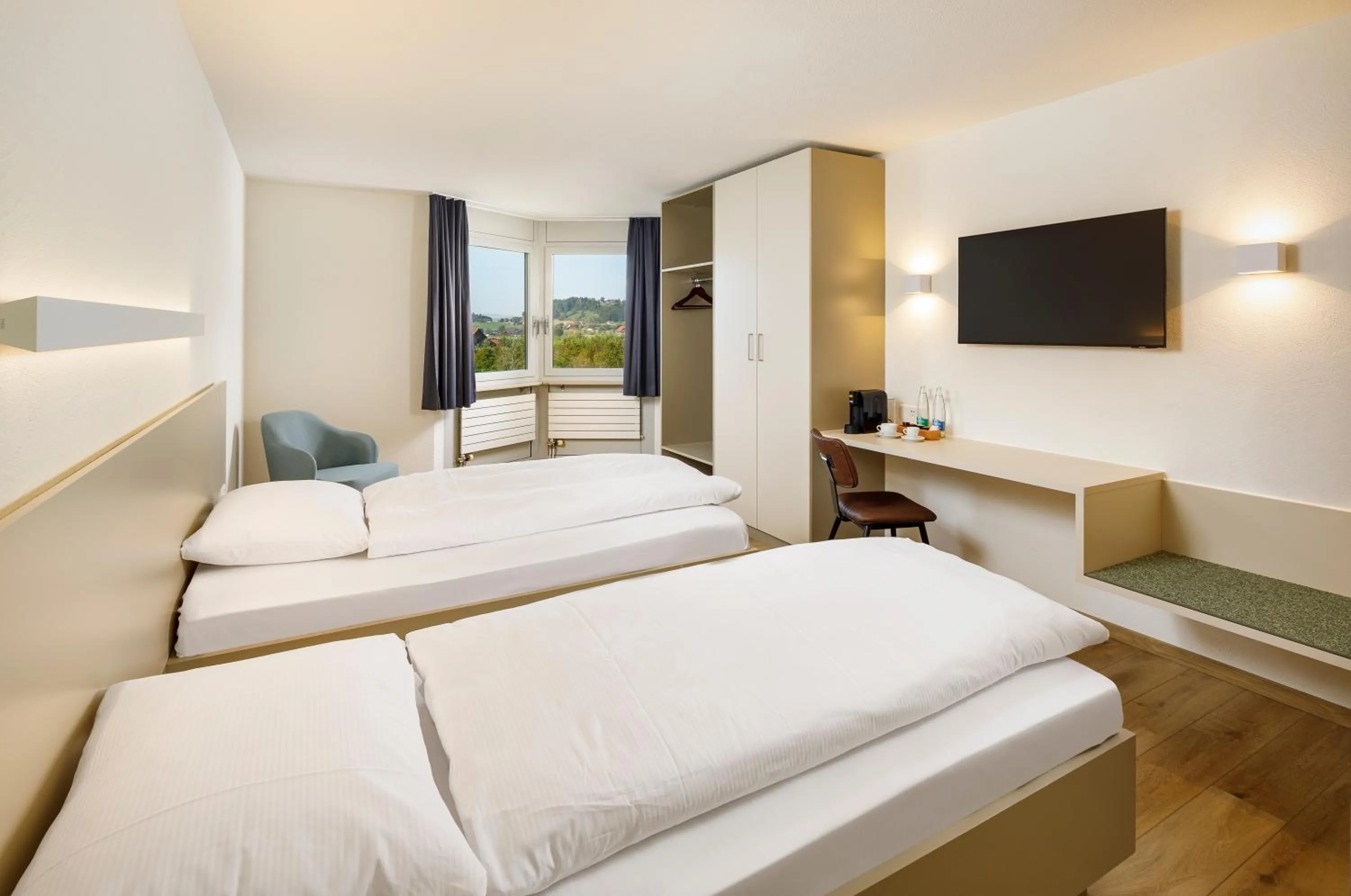 Bed in Hotel an der Reuss