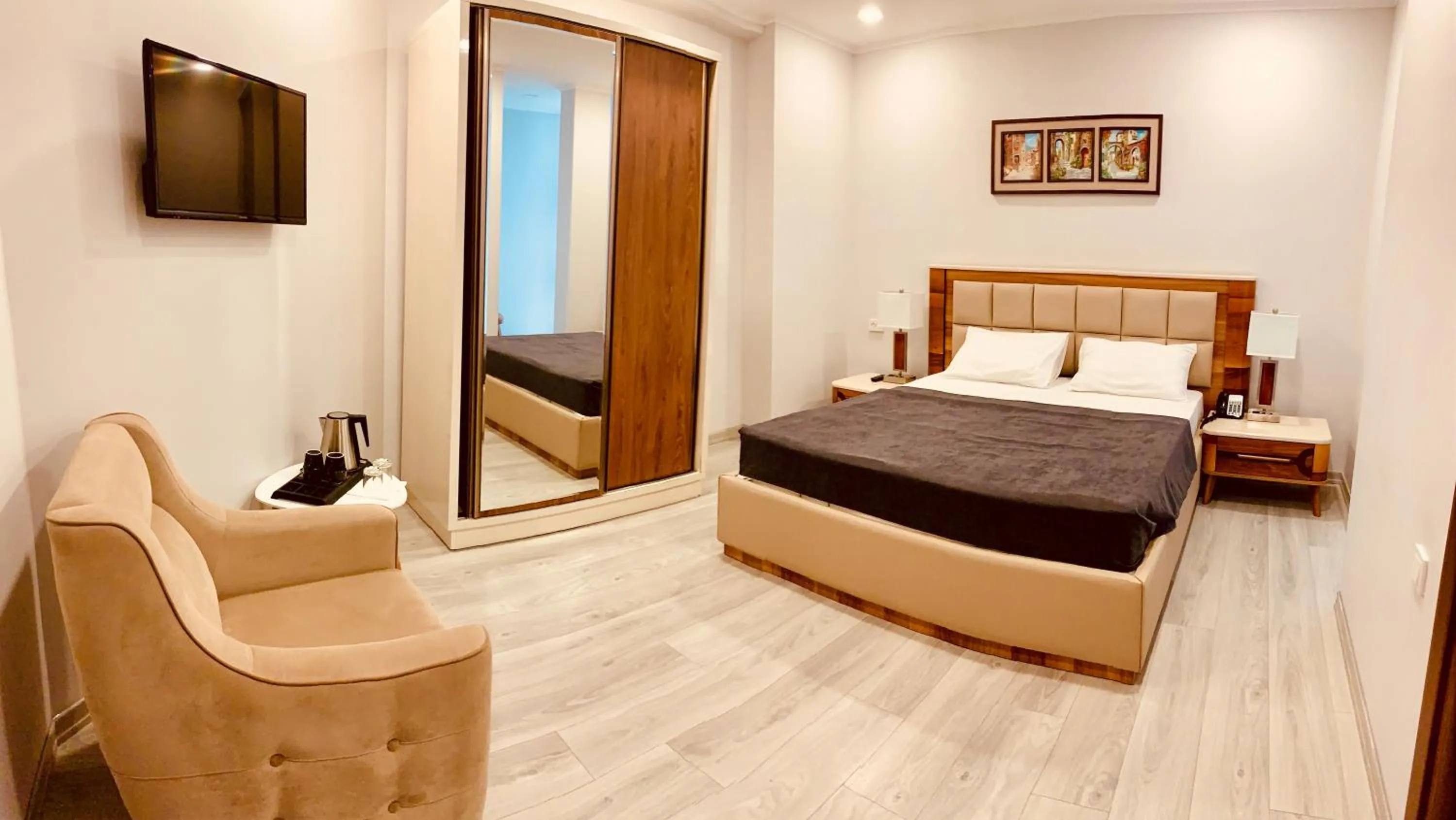 Bed in Hotel Tsereteli Palace