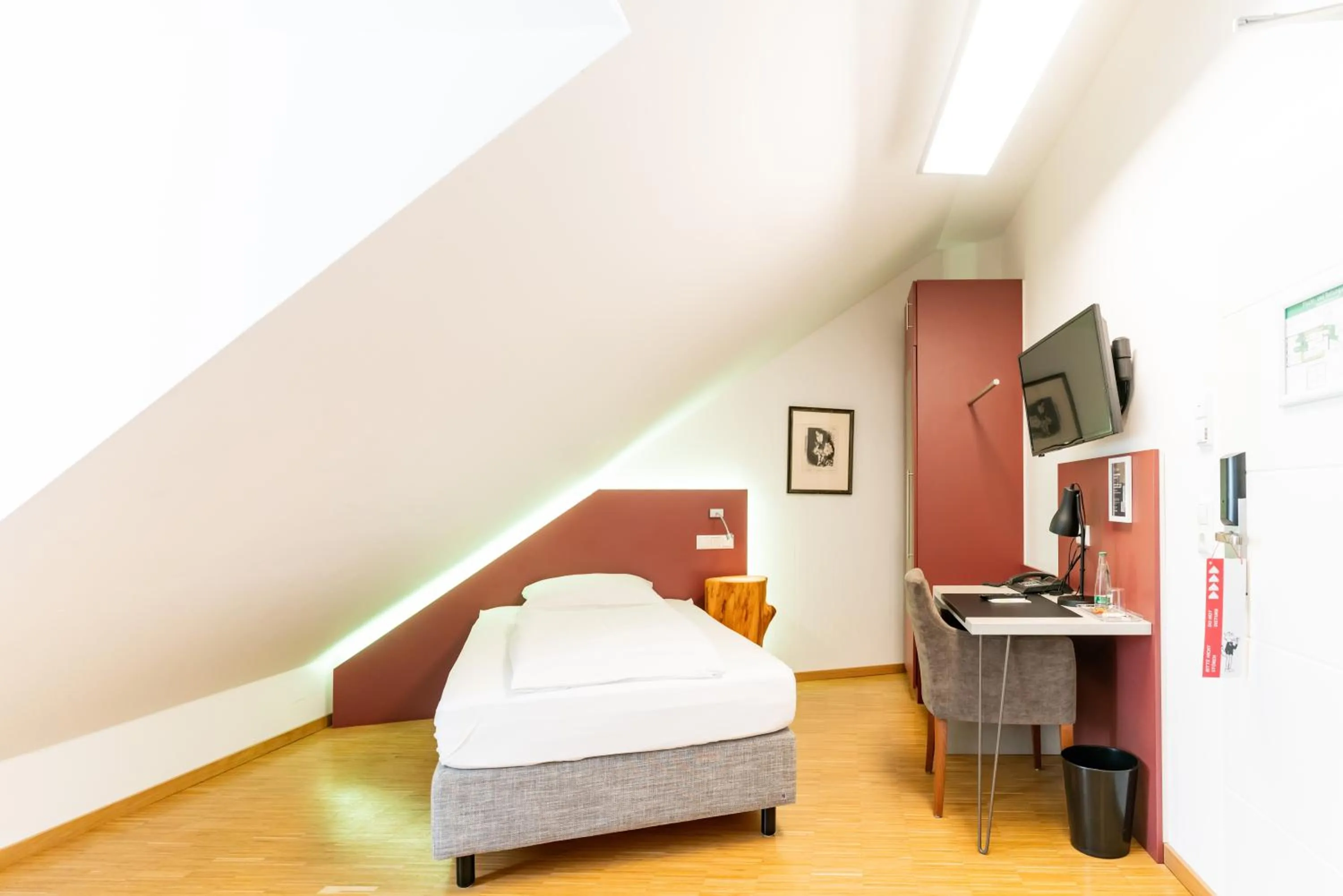 Bed in Altstadthotel Grauer Wolf