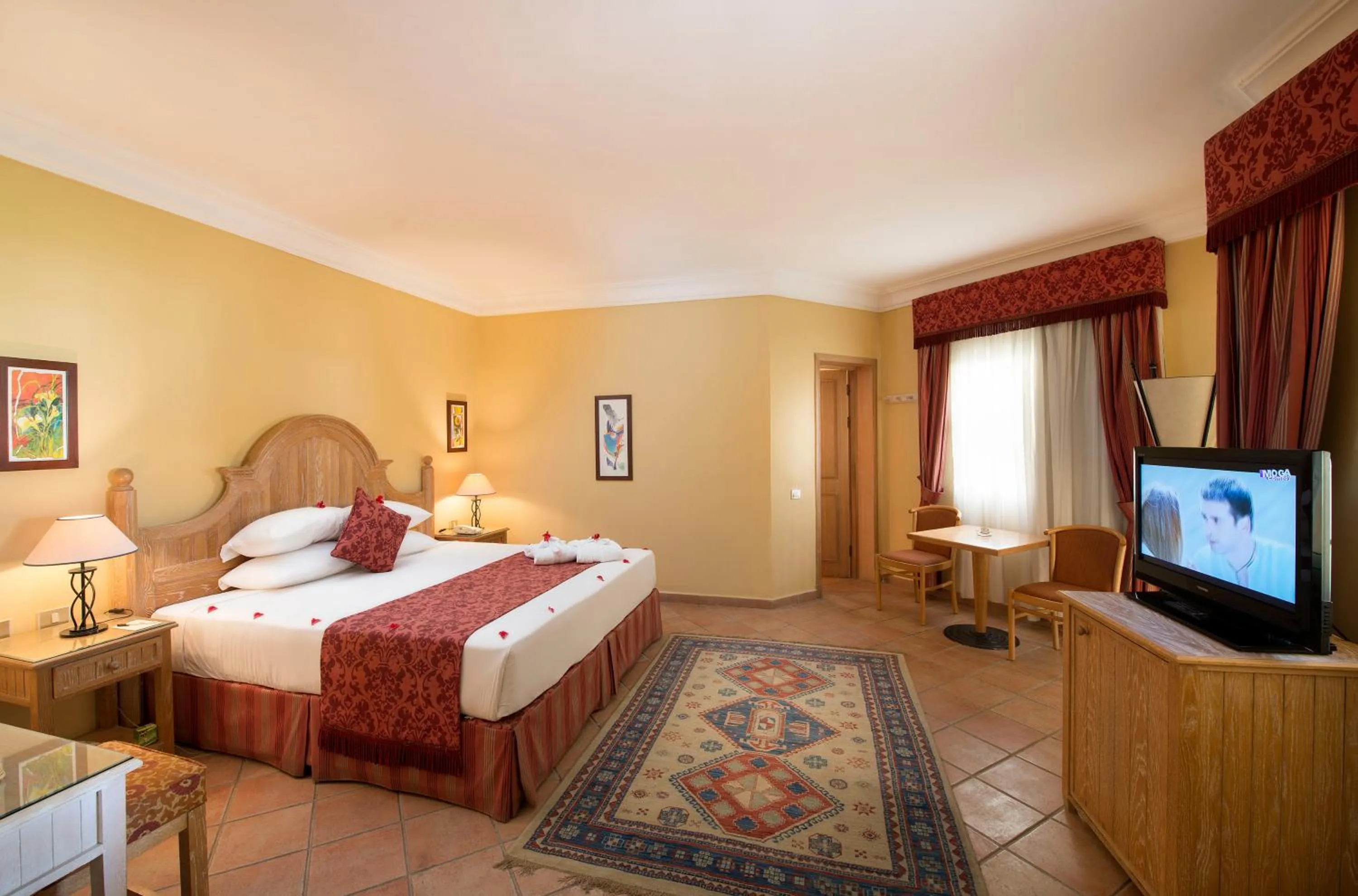 Bed in Stella Sea Club Hotel