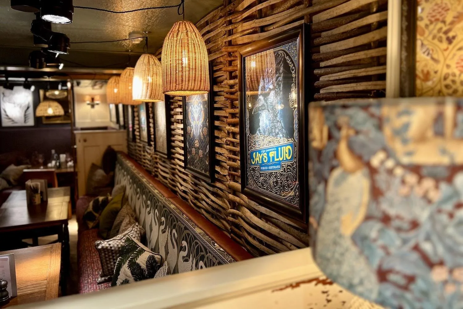 Dining area in The Swan Inn
