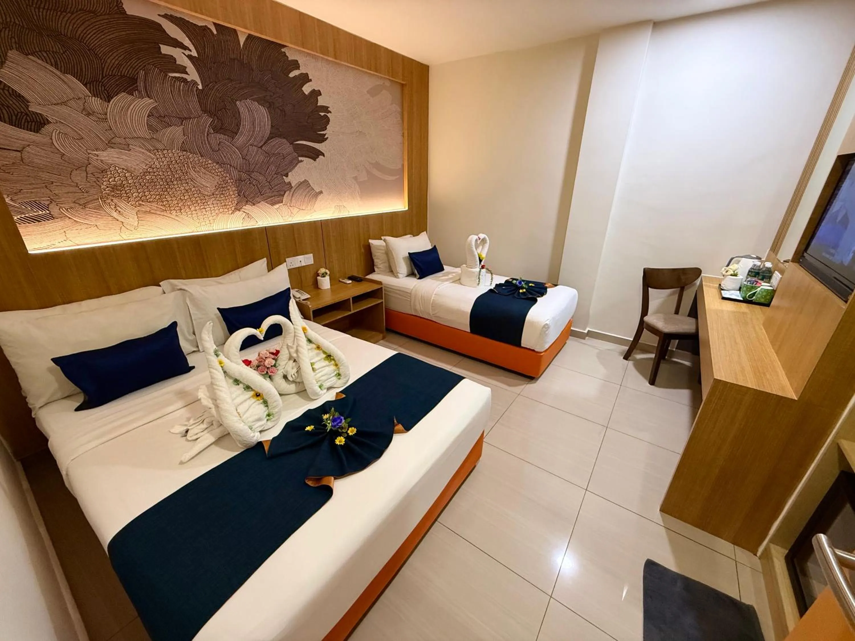 Bed in City Central Hotel