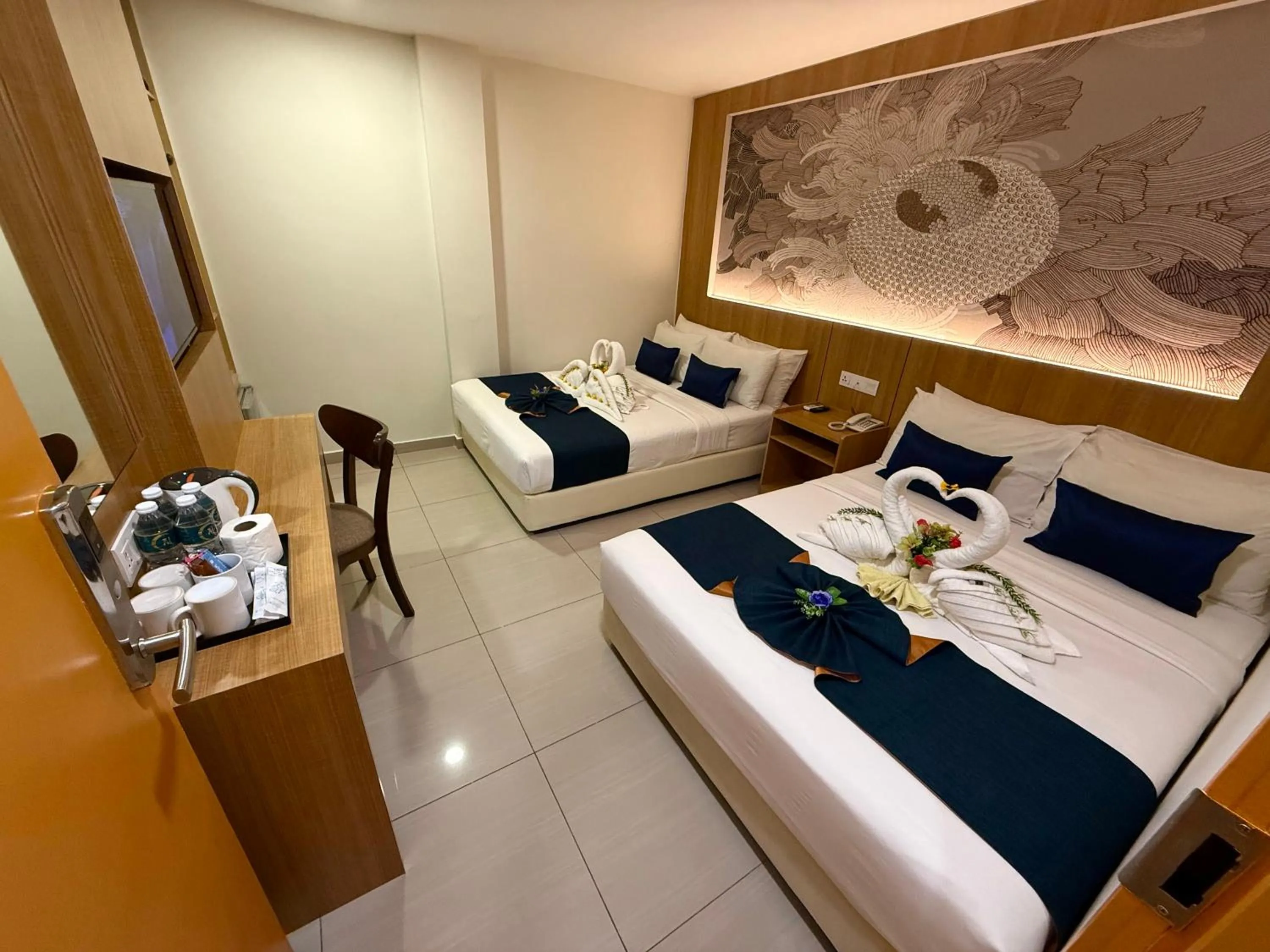 Bed in City Central Hotel