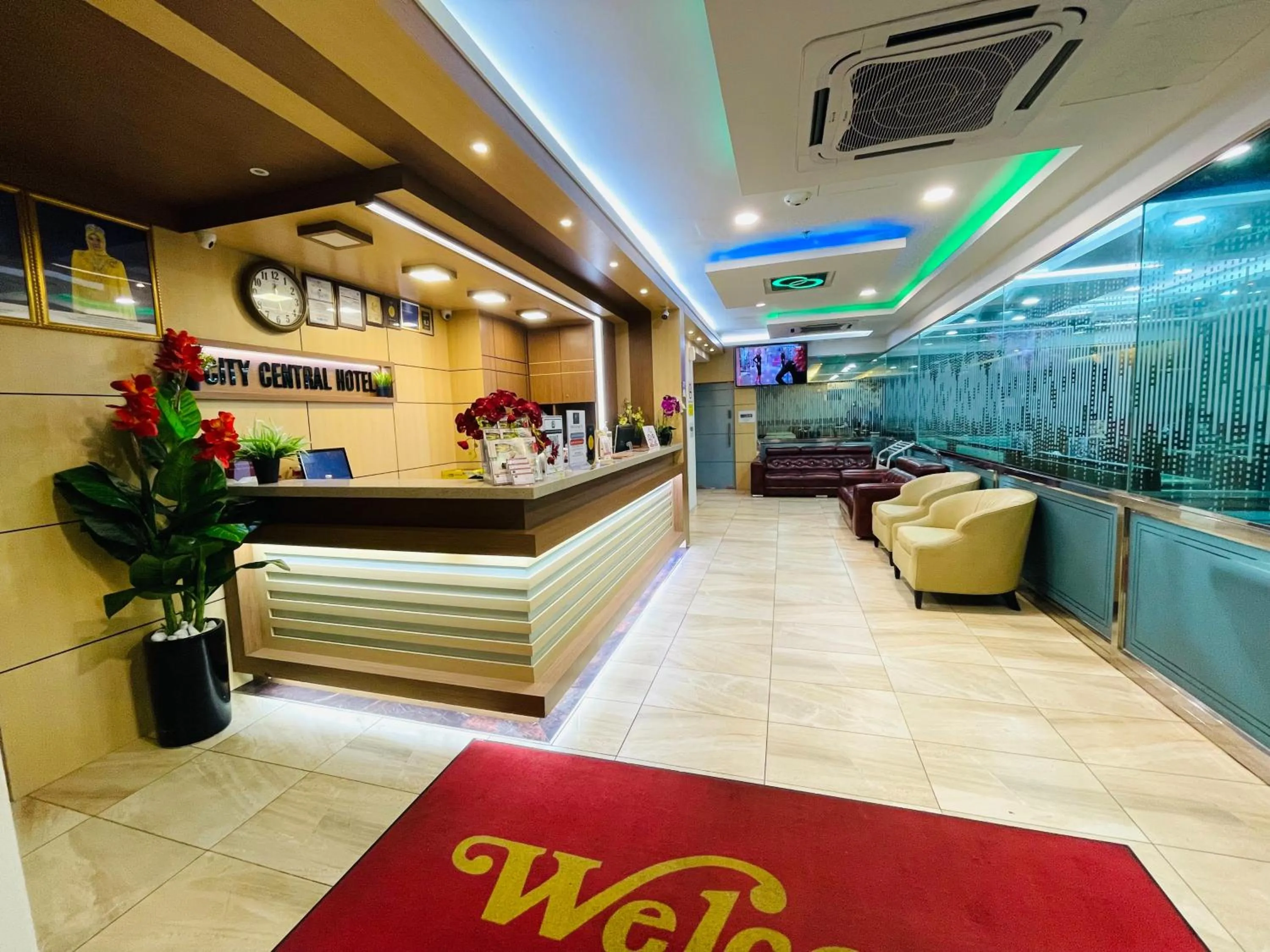 Lobby or reception in City Central Hotel
