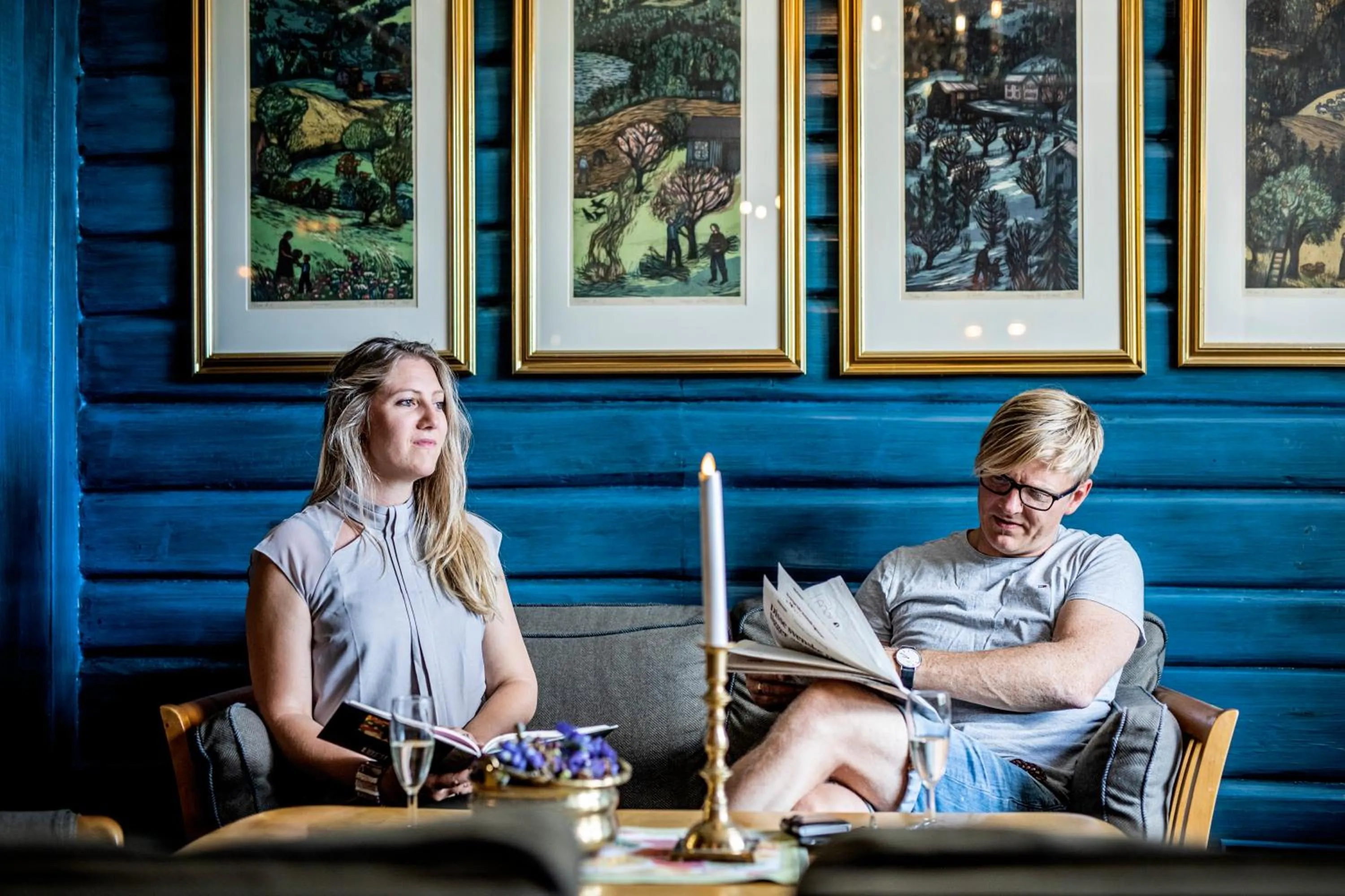 People in Straand Hotel