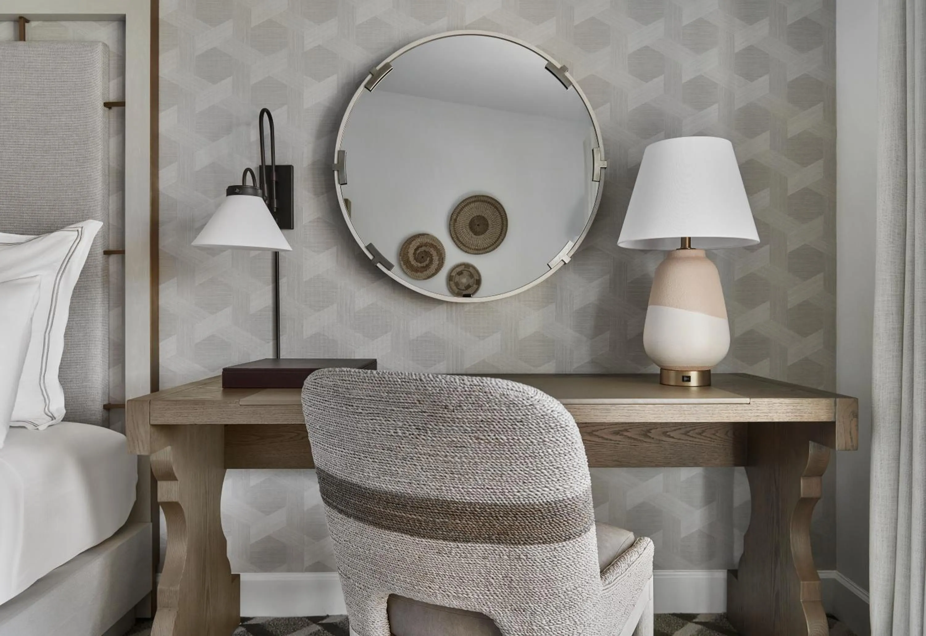 Seating area, Bed in The Meritage Resort and Spa