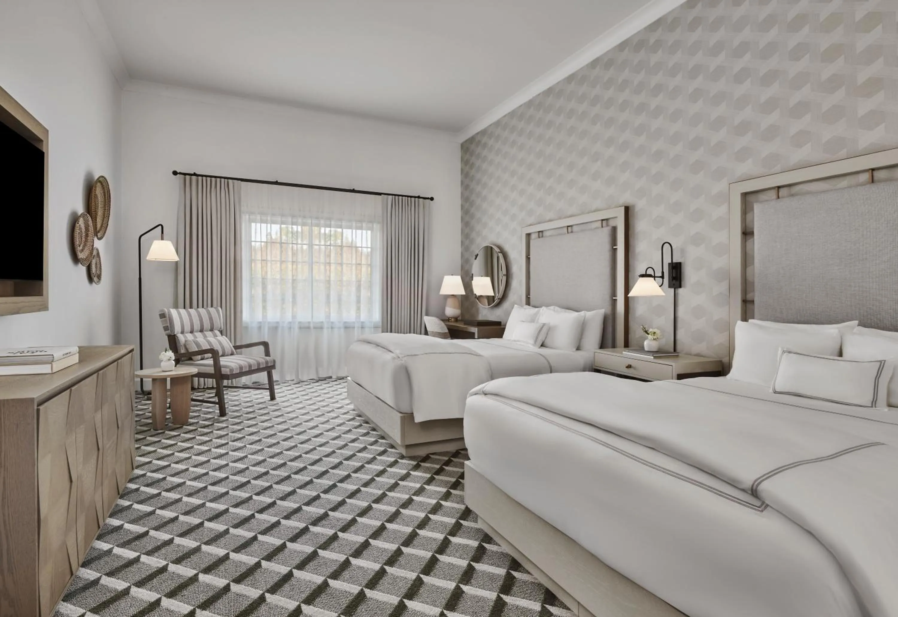 Bed in The Meritage Resort and Spa