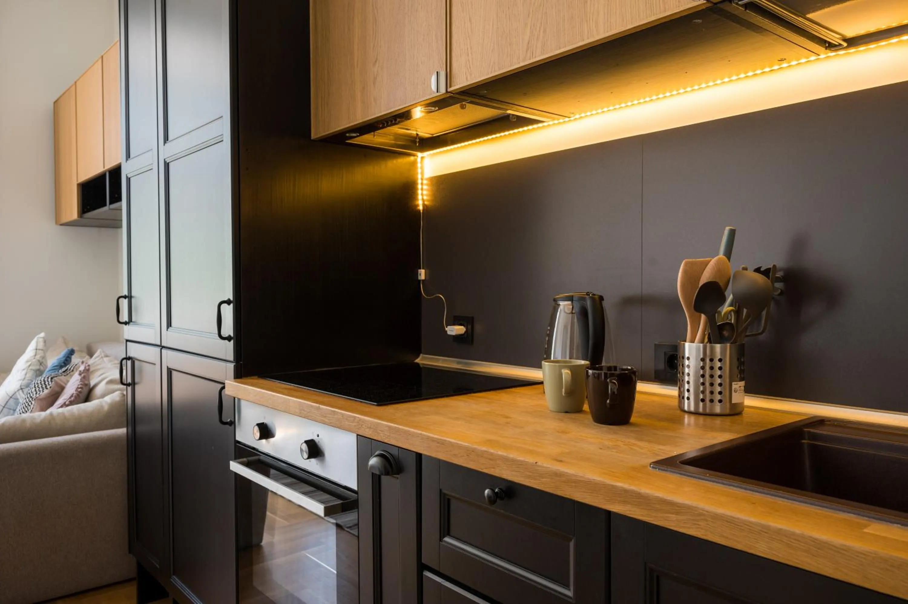 kitchen in Doma Zagreb Aparthotel