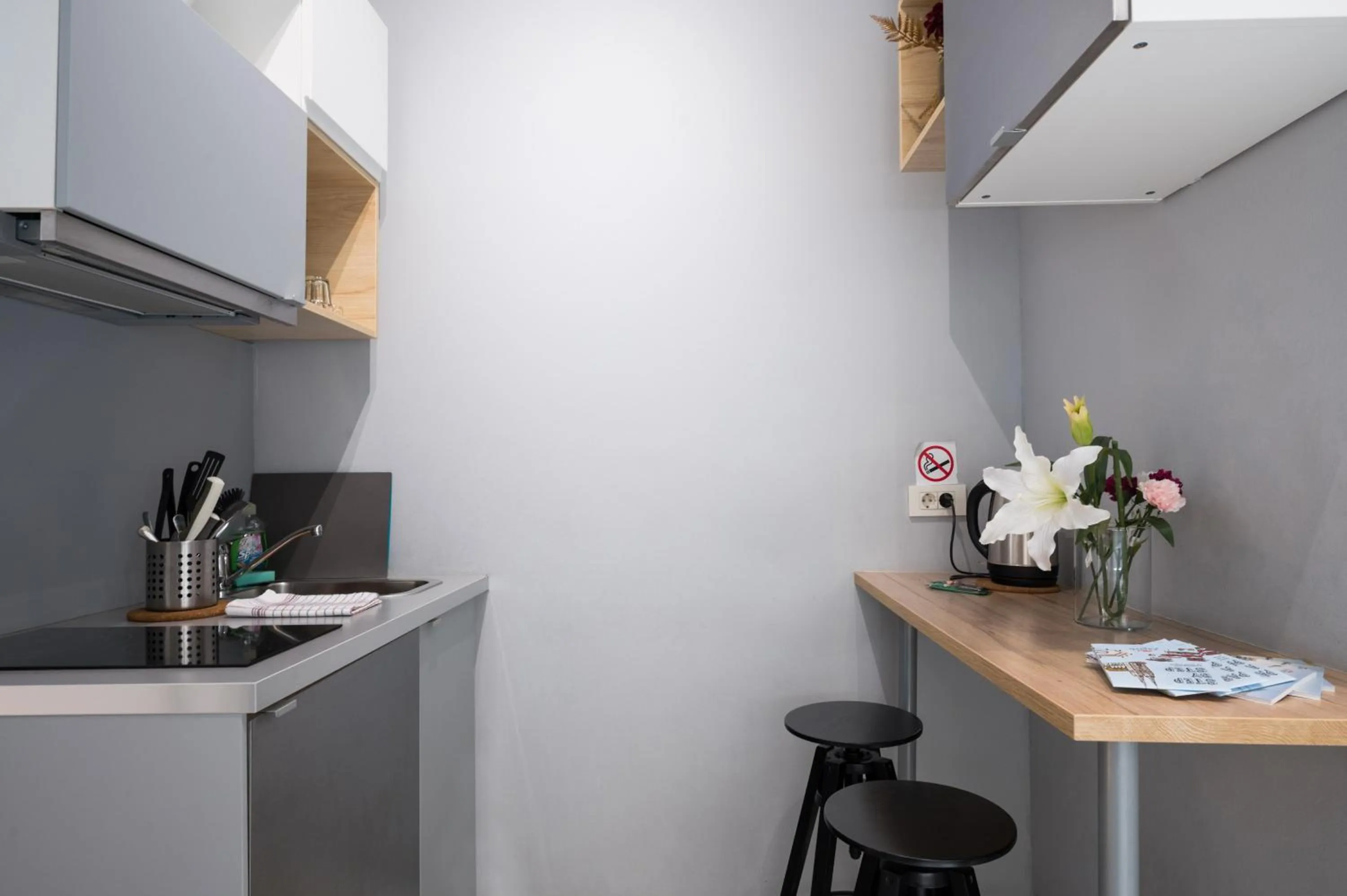 Kitchen or kitchenette in Doma Zagreb Aparthotel