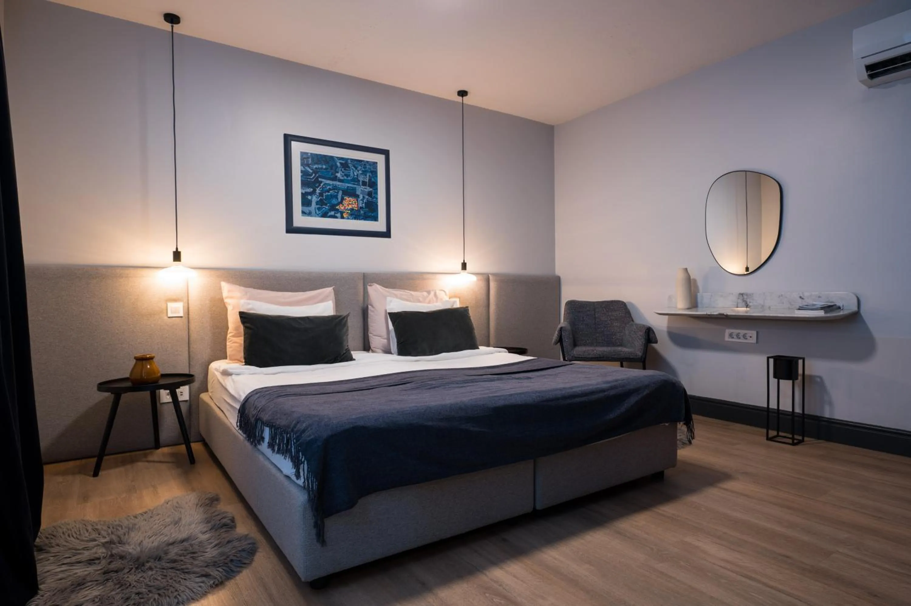 Bedroom, Bed in Doma Zagreb Aparthotel