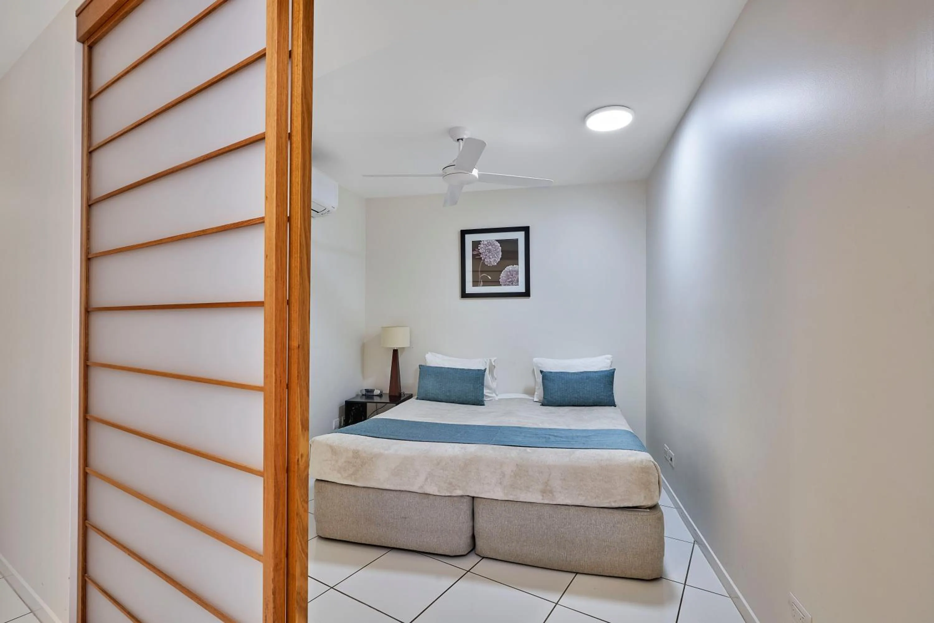 Bedroom, Bed in Vision Apartments