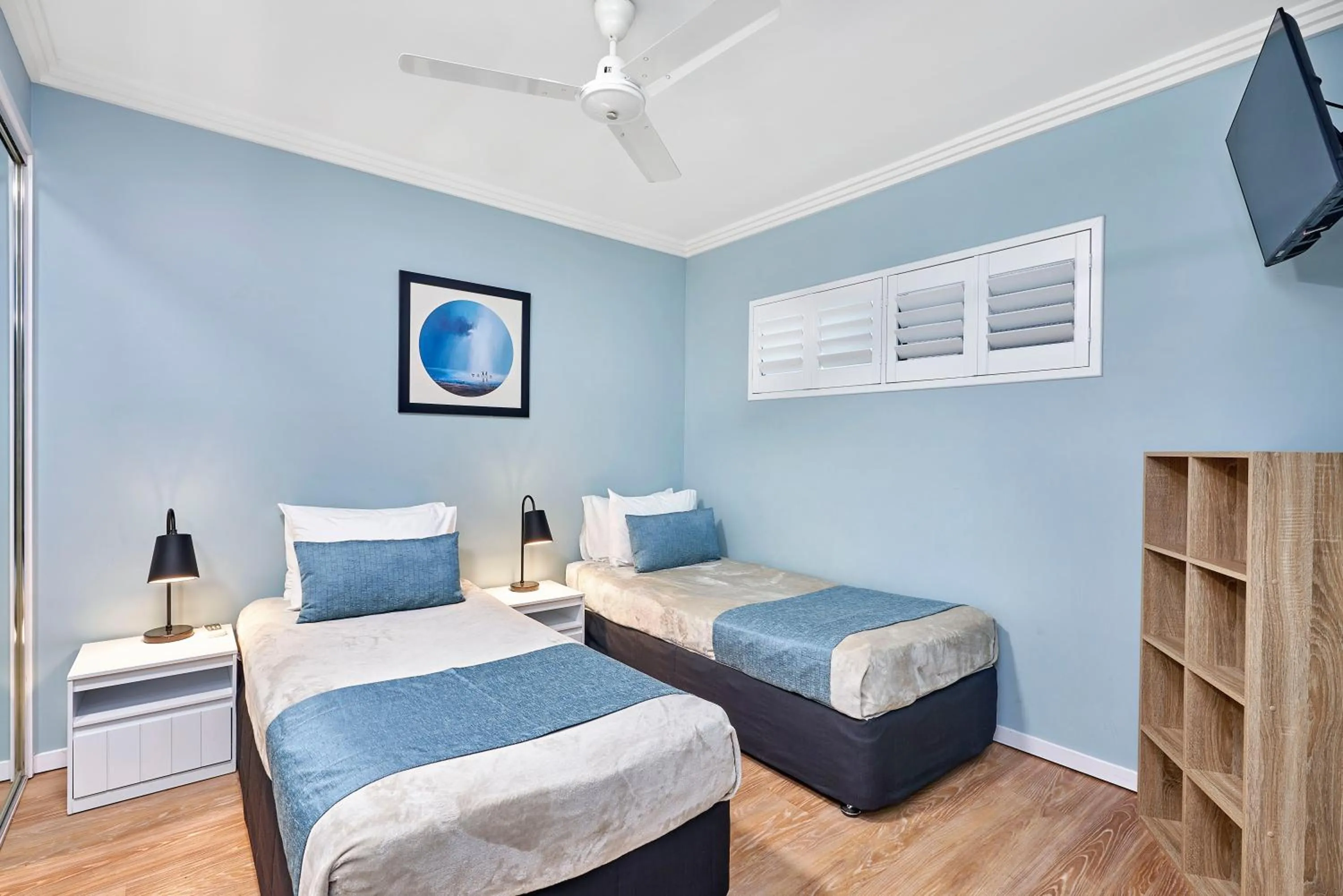 Bedroom, Bed in Vision Apartments