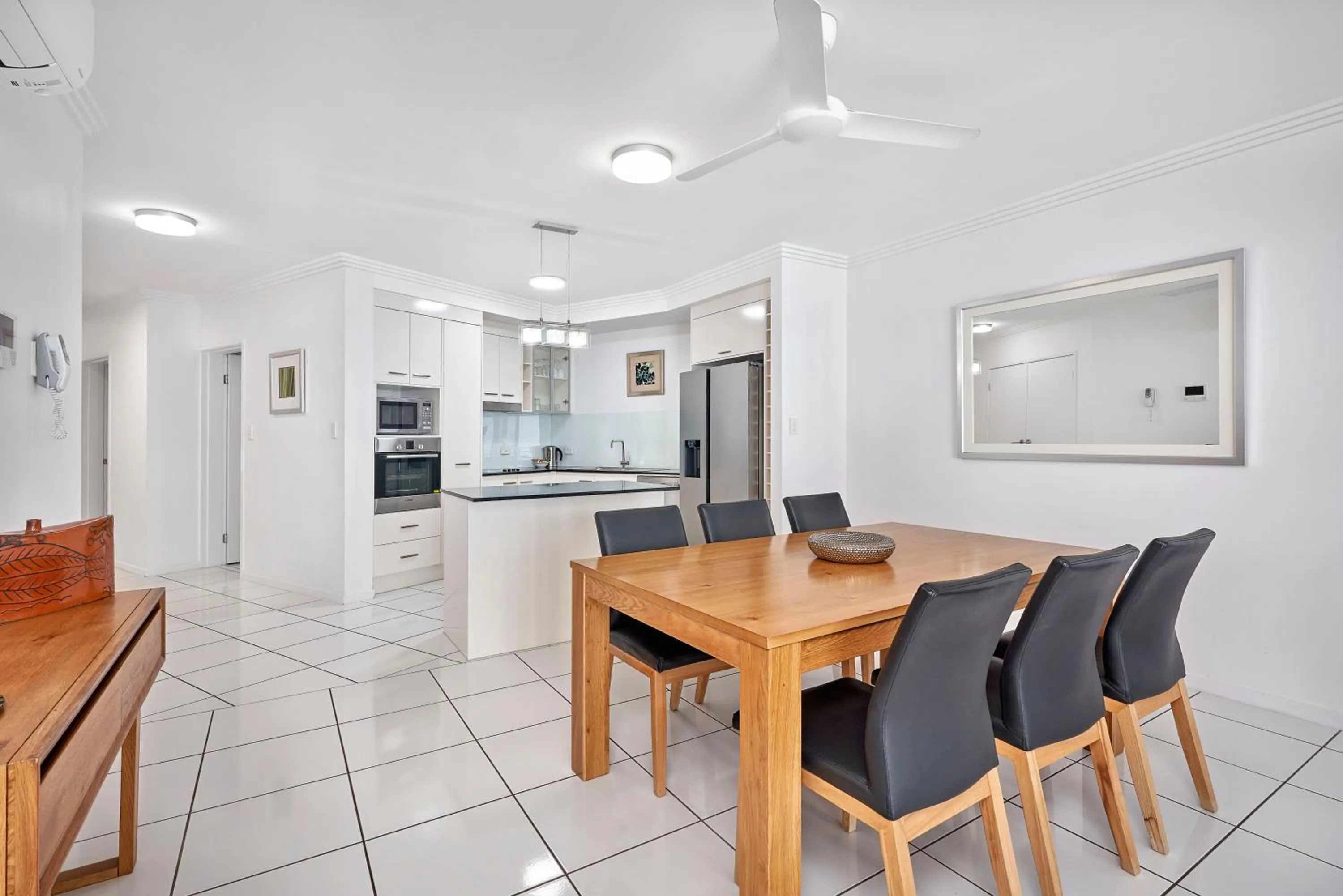 Dining area in Vision Apartments
