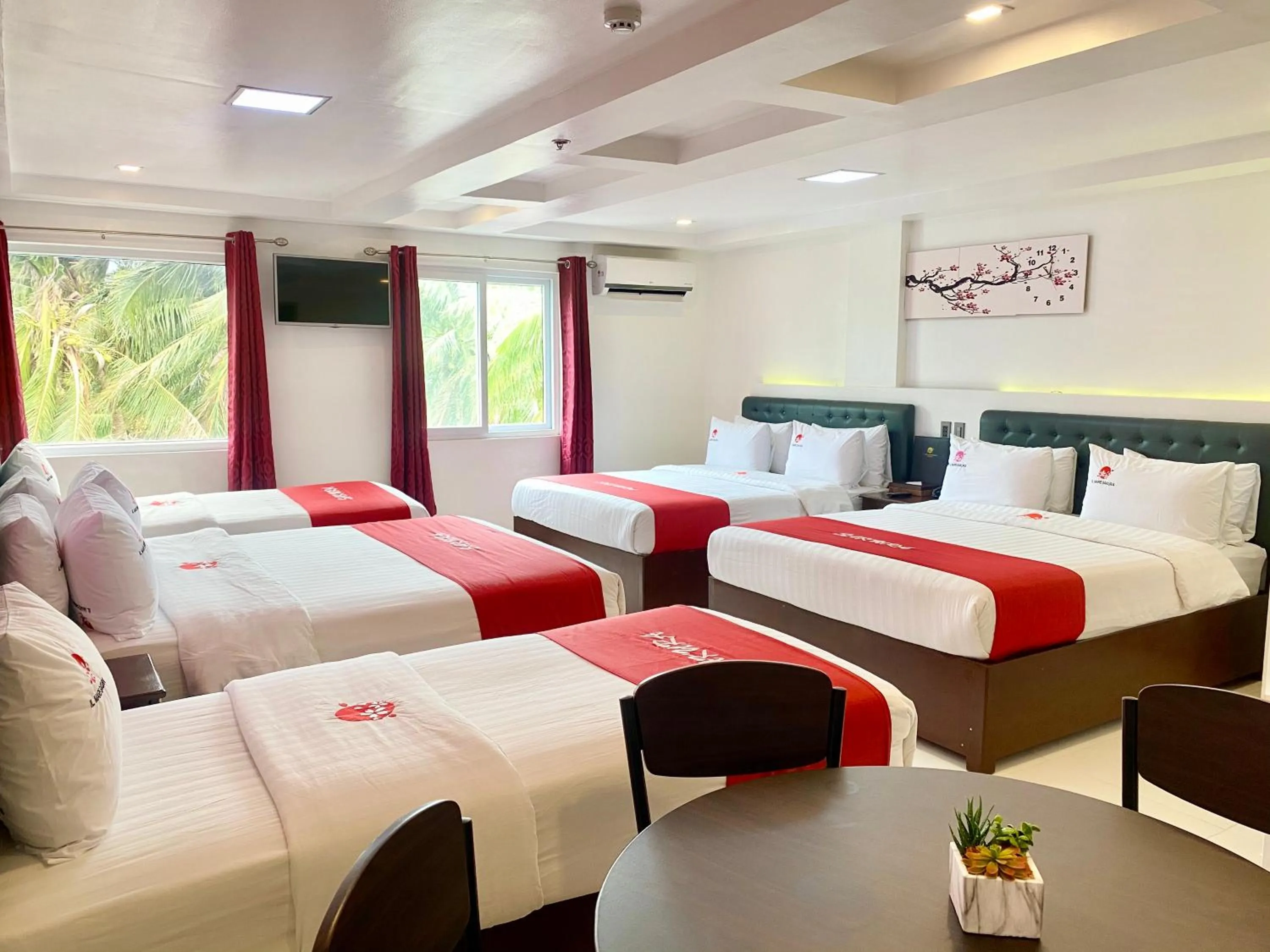 Bed in IL Mare Sakura Resort Boracay