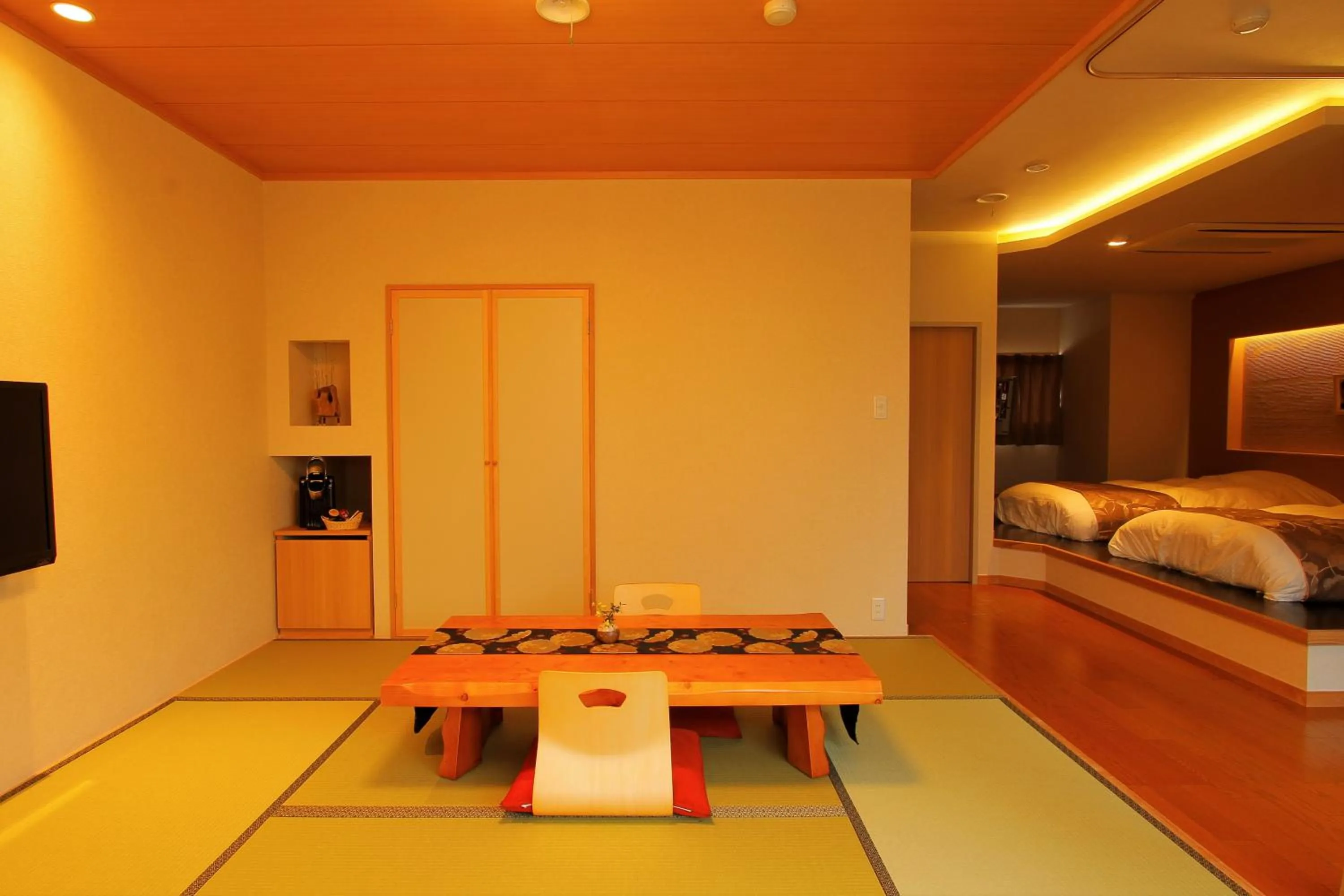 Bed in Hakone Hoshi no Akari