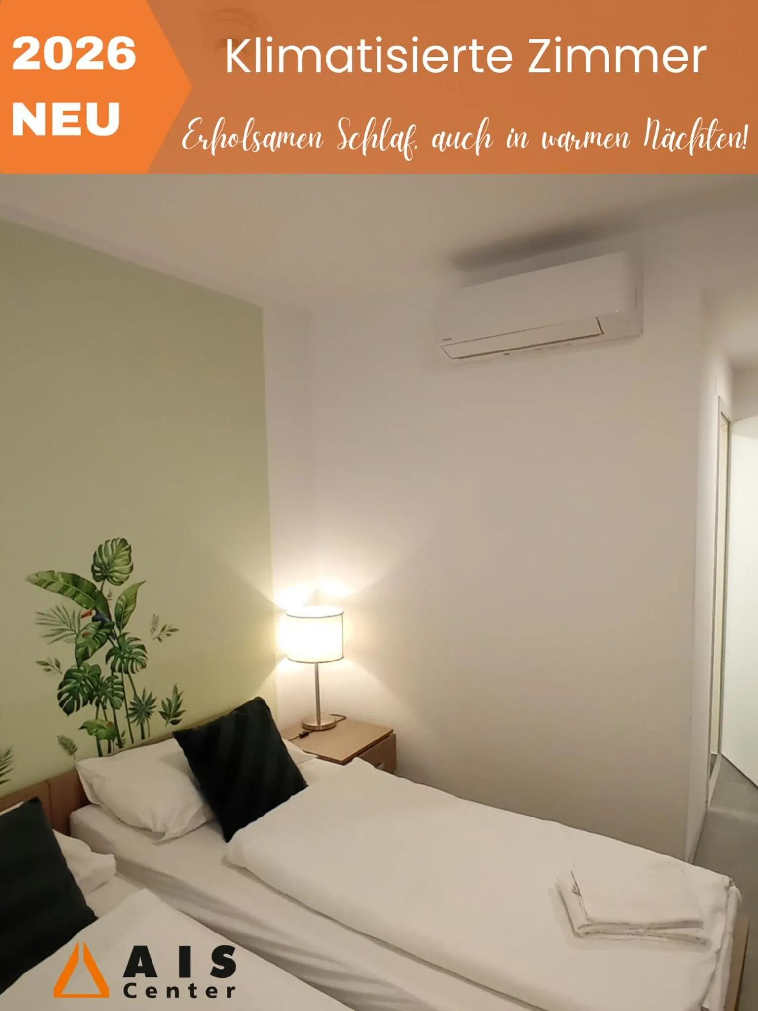 Photo of the whole room, Bed in AIS Center