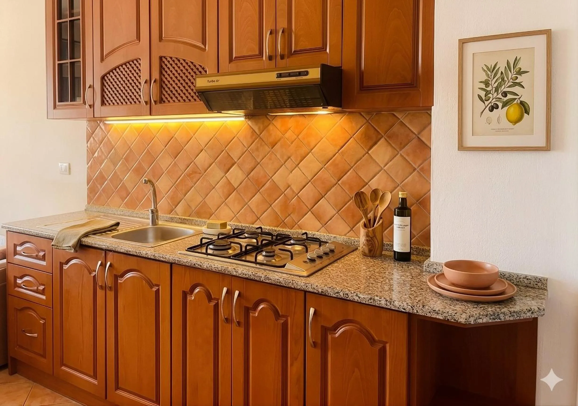 kitchen in Apartments Vila Cala