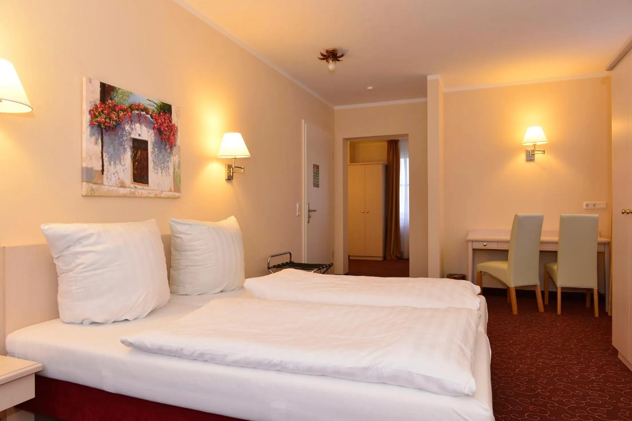 Bed in Hotel Behrmann