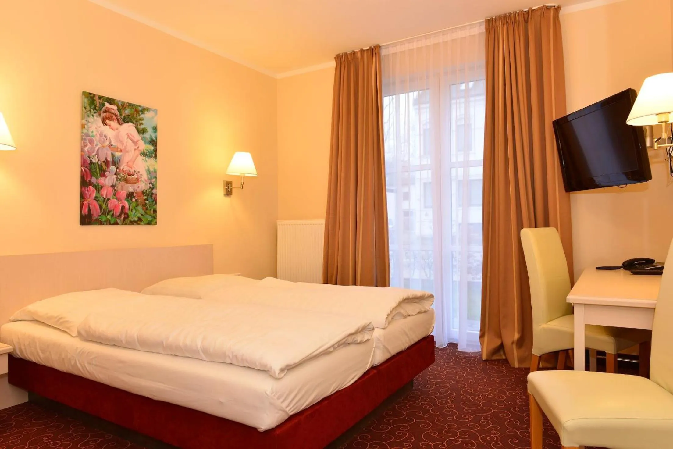 Bed in Hotel Behrmann