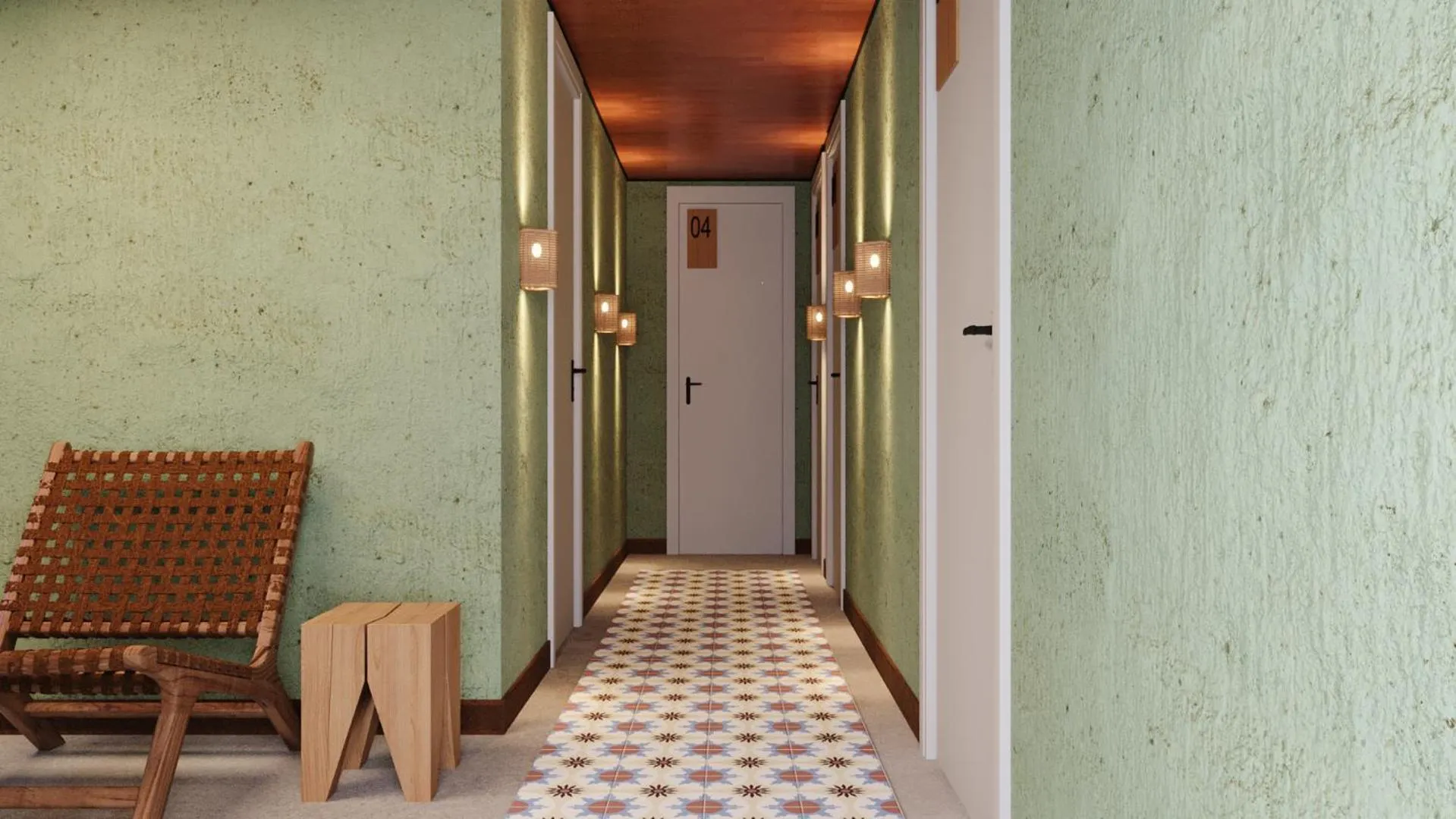 Decorative detail in EcoCharme Pousada Varandinha