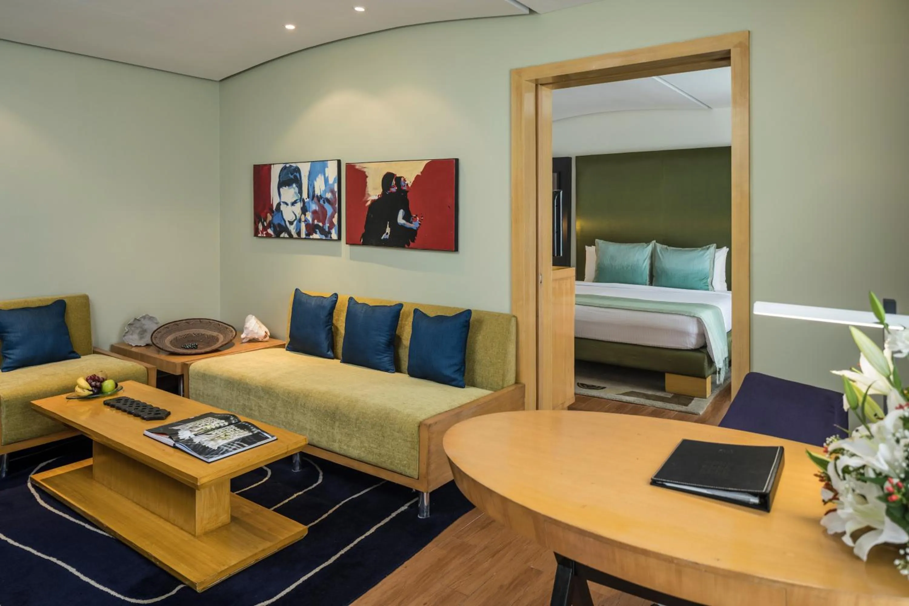 Living room, Bed in The Park Chennai