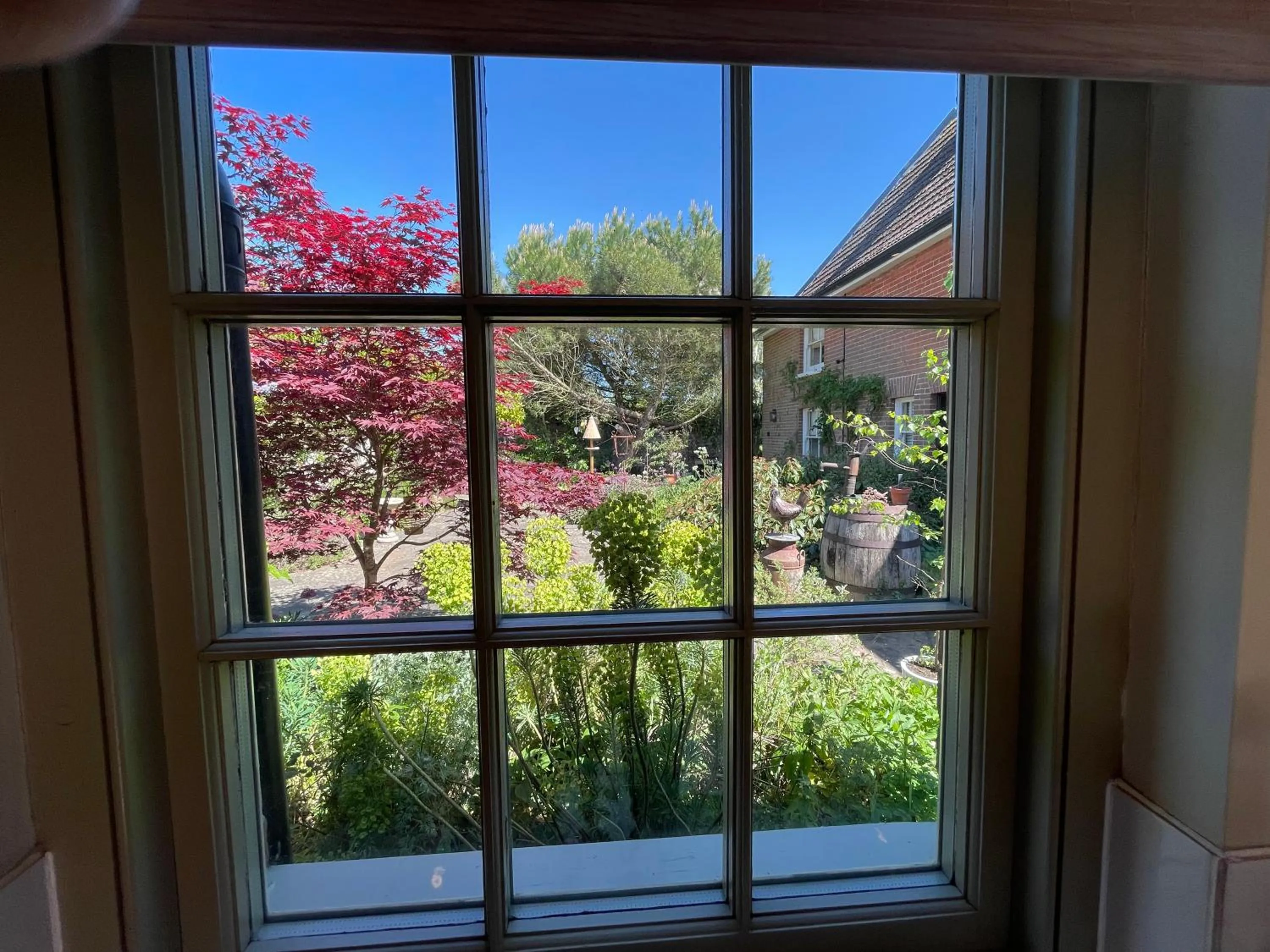 Garden view in Dairy Cottage Luxury B&B