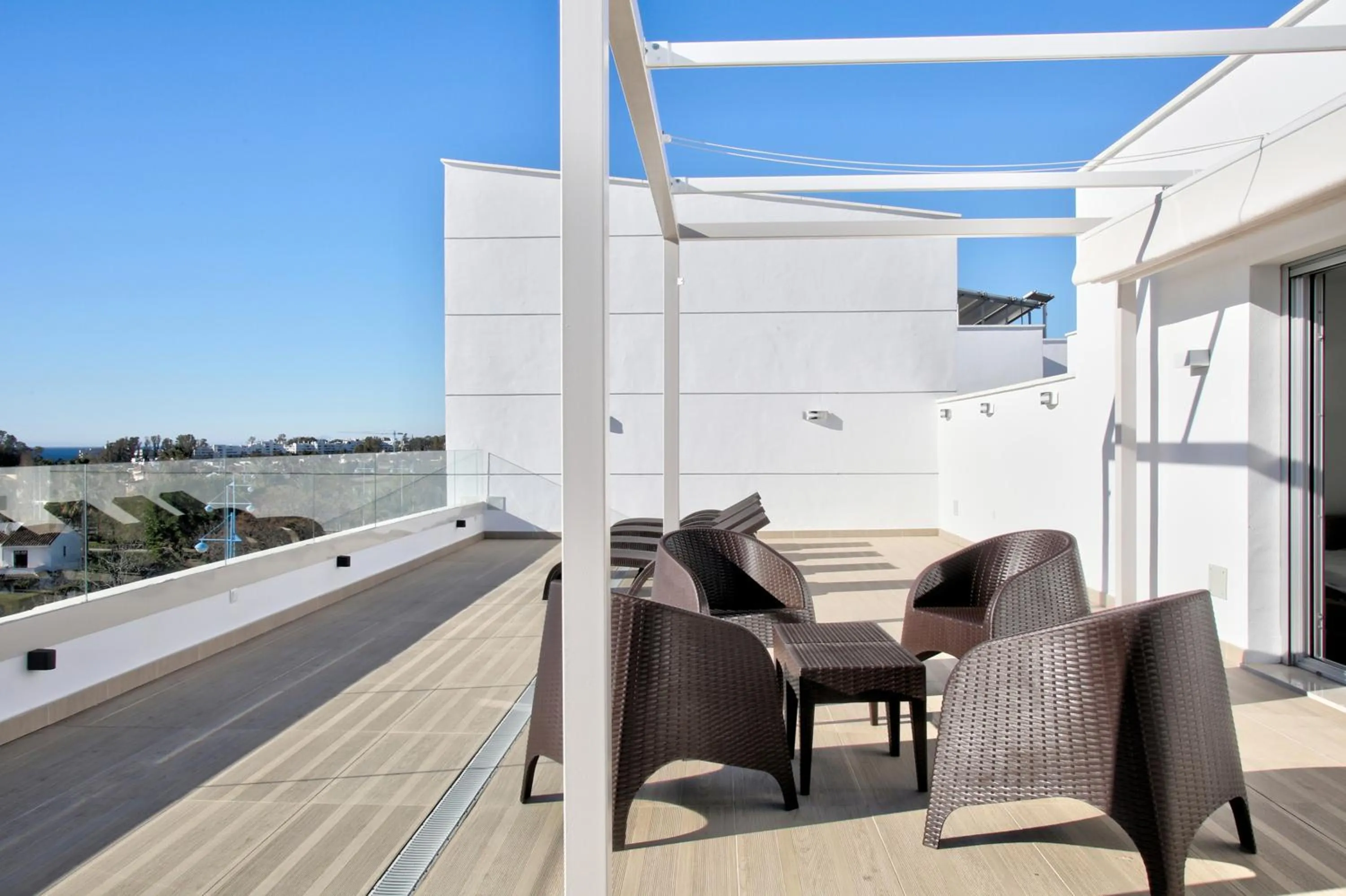 Balcony/Terrace in Aqua Apartments Vento, Marbella