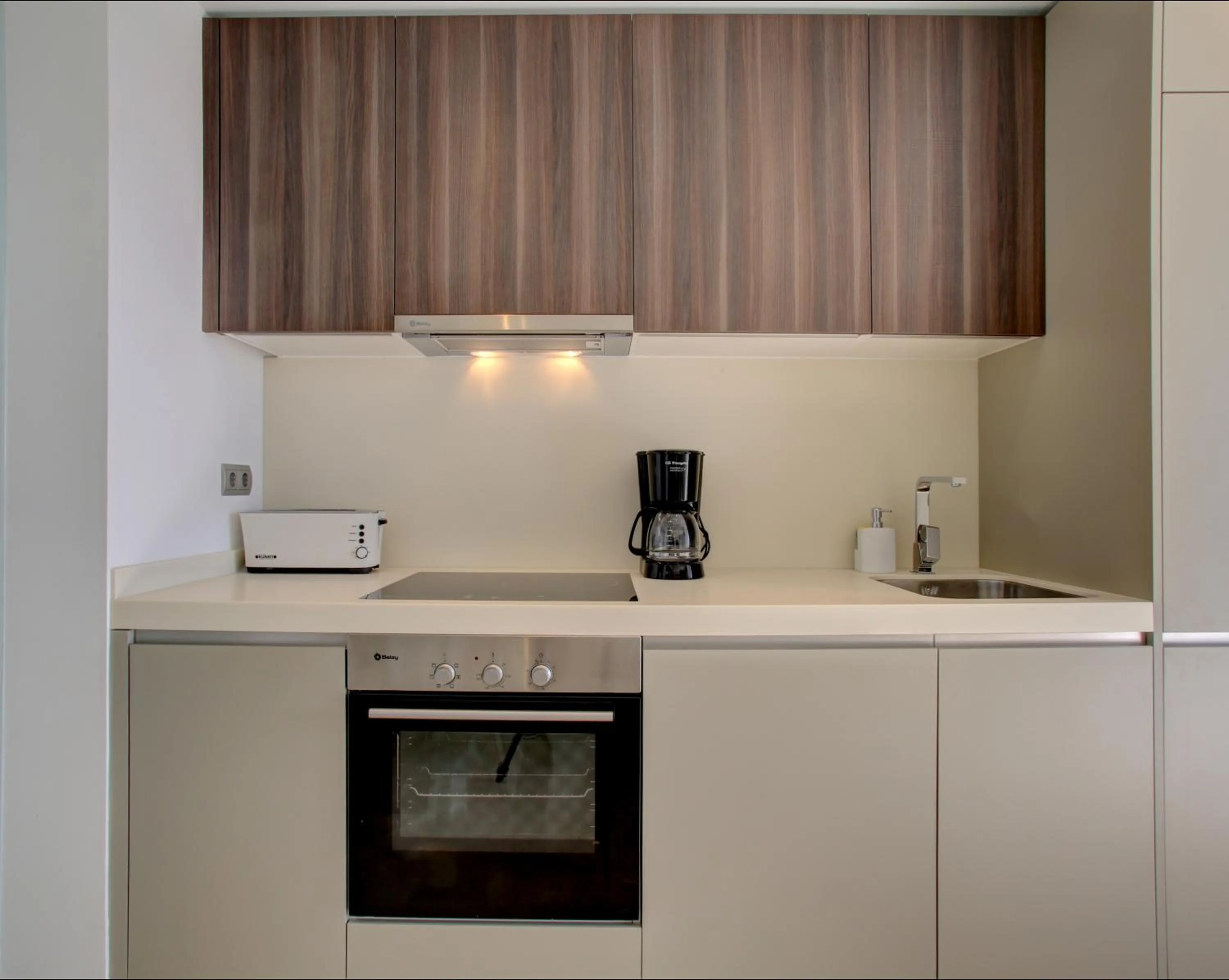 Kitchen or kitchenette in Aqua Apartments Vento, Marbella