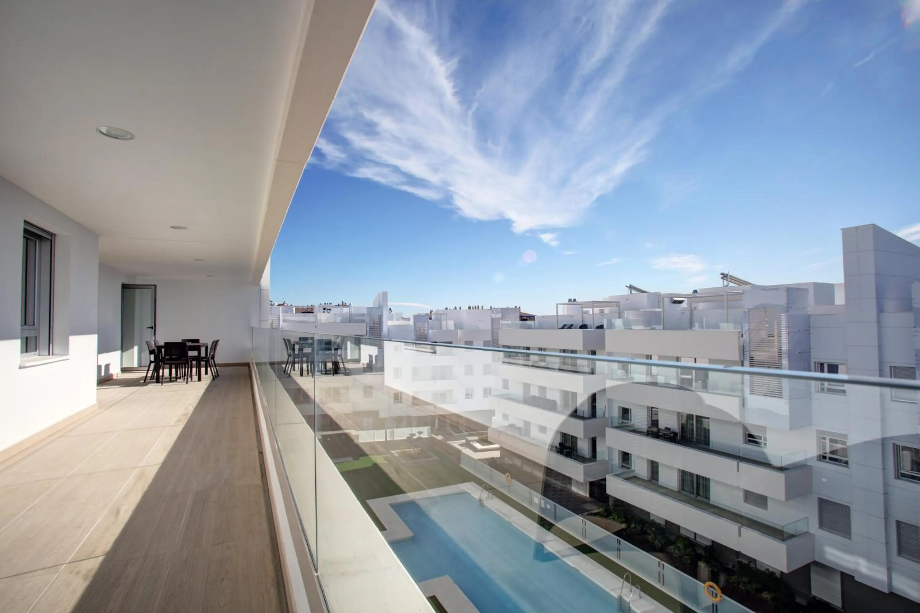 Balcony/Terrace in Aqua Apartments Vento, Marbella