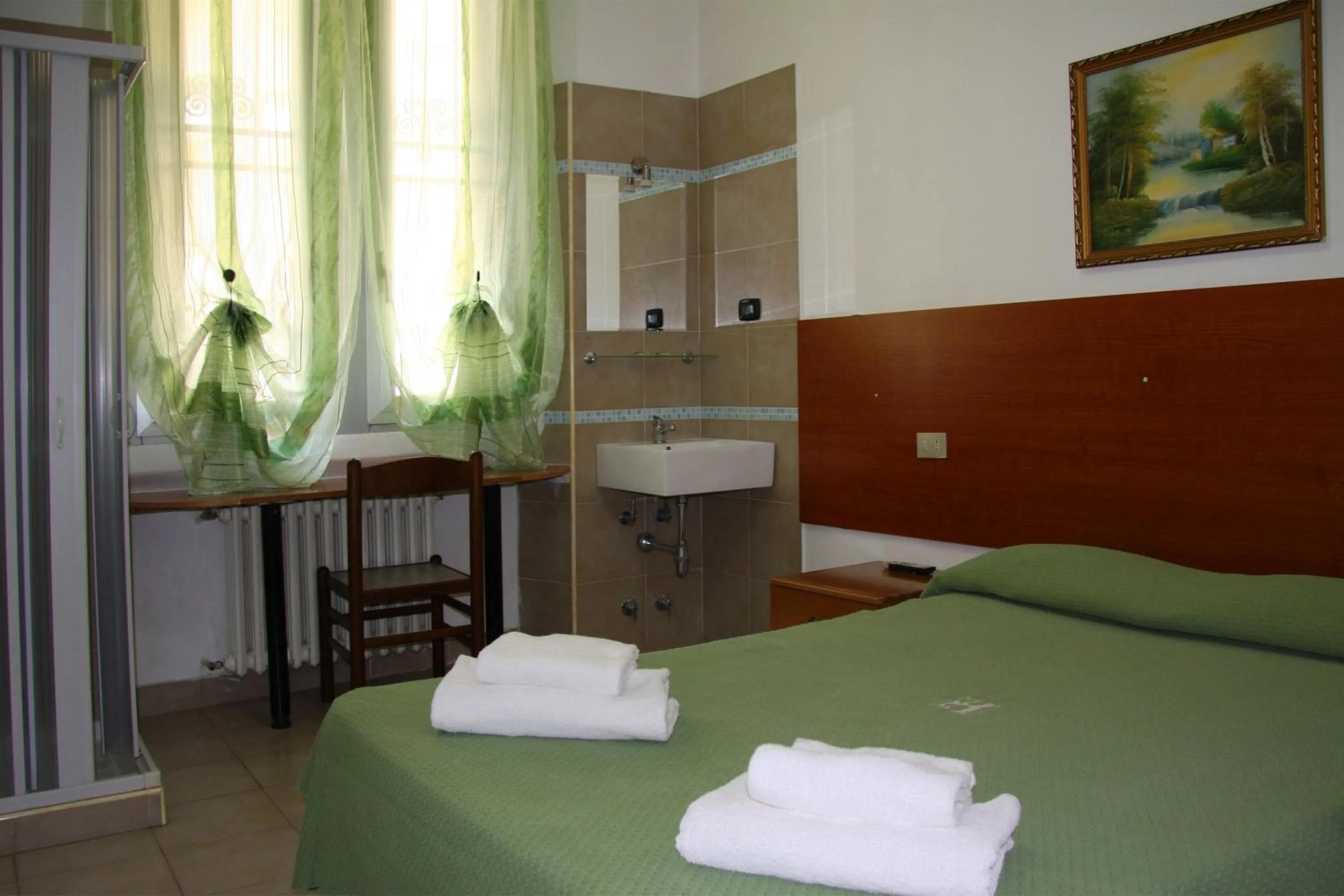 Bed in Hotel Adelchi