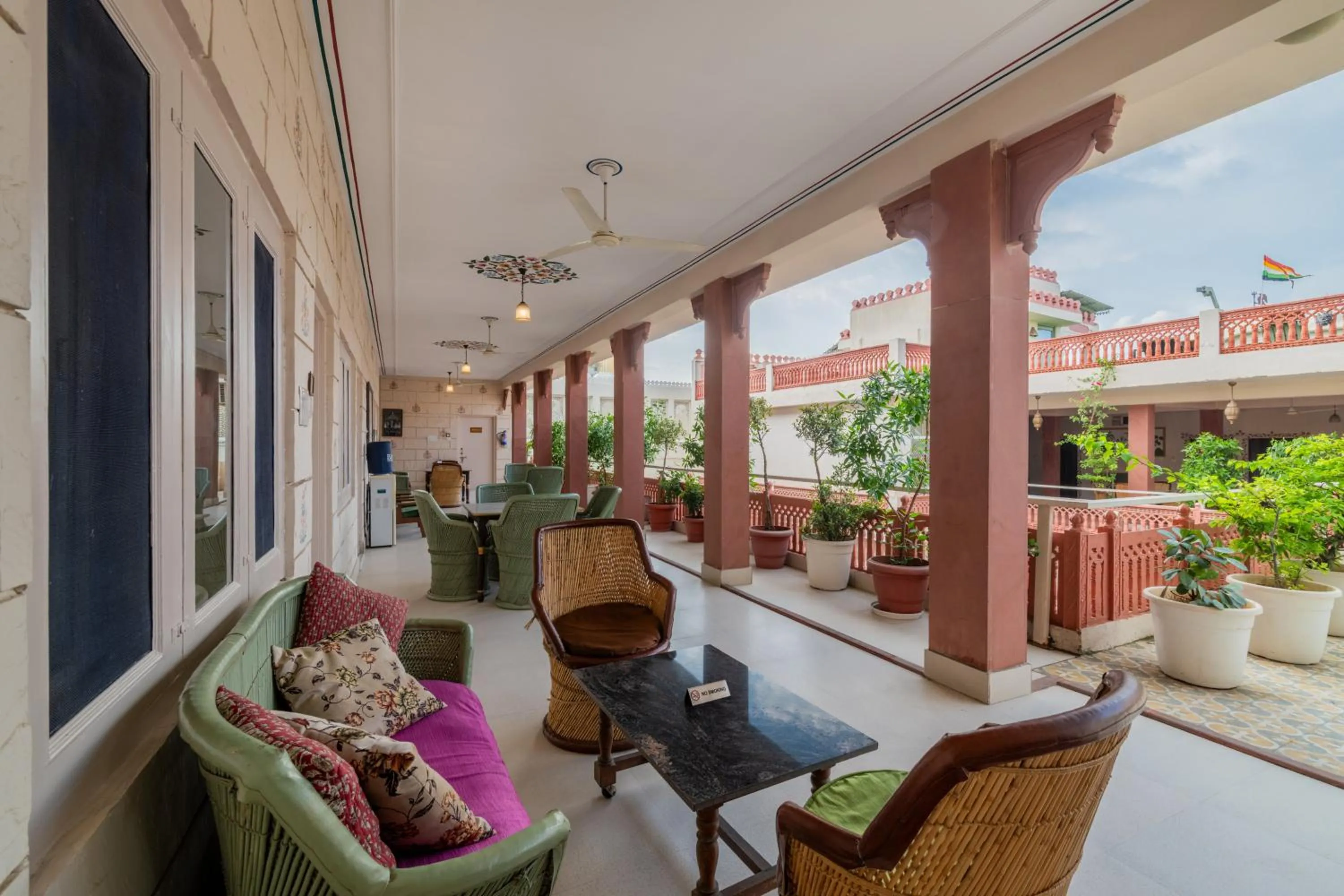 Patio in Suryaa Villa - A Boutique Heritage Hotel