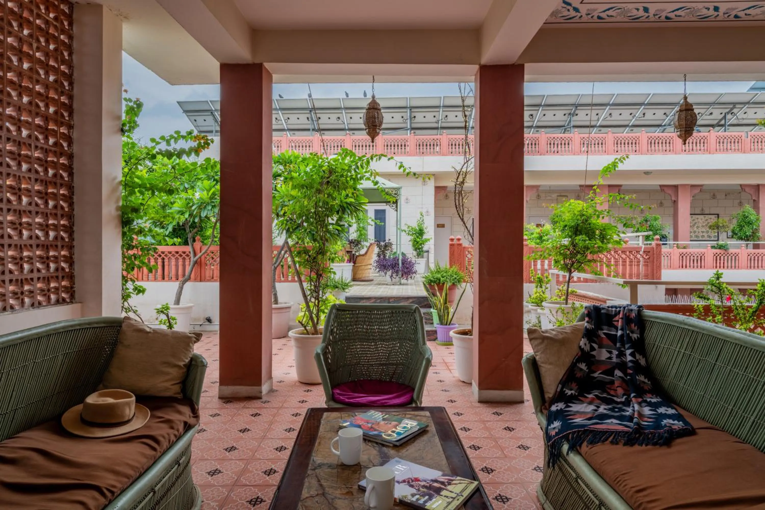 Patio in Suryaa Villa - A Boutique Heritage Hotel