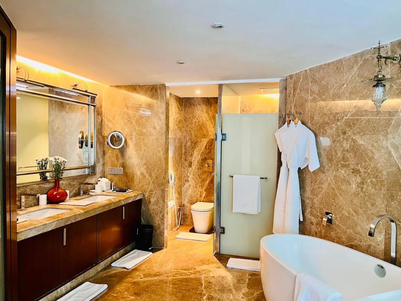 Shower in The Park Hyderabad, Banjara Hills near Hussain Sagar Lake