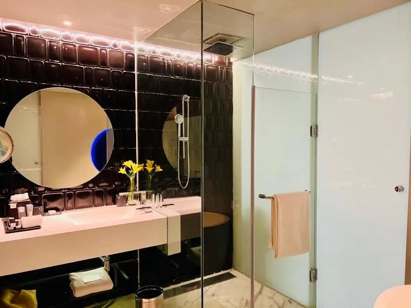 Shower in The Park Hyderabad, Banjara Hills near Hussain Sagar Lake