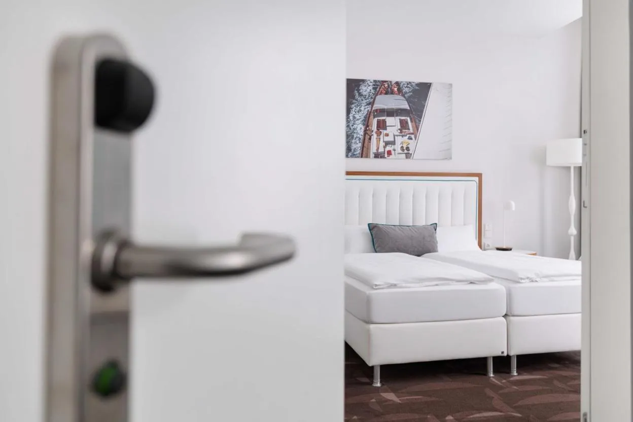 Bed in Hotel MOA Berlin