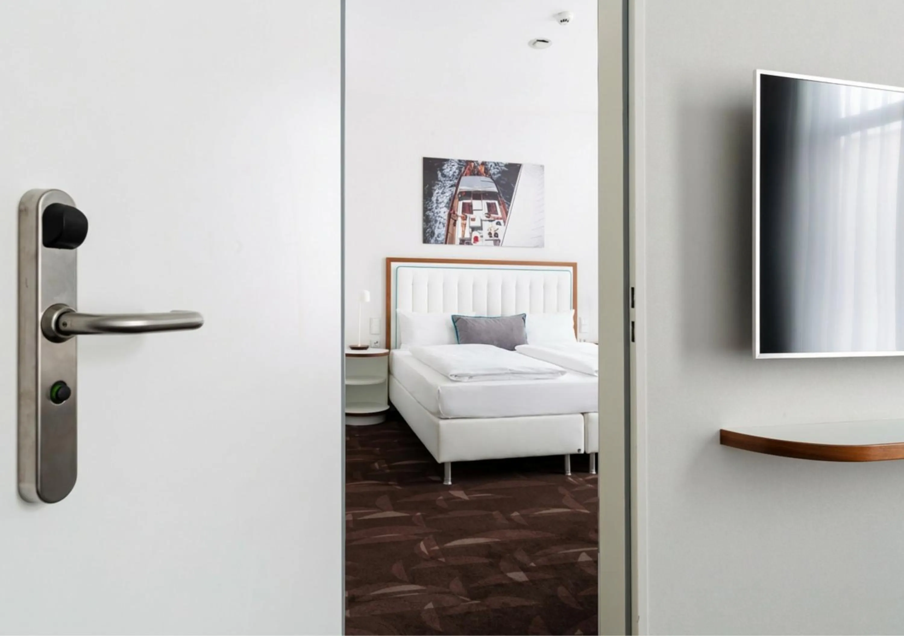 Bed in Hotel MOA Berlin