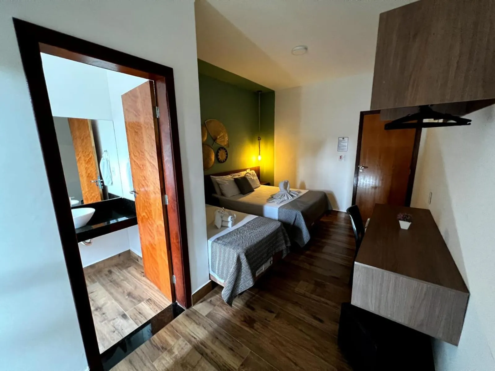 Bed in Hotel Fazenda Vale da Cachoeira