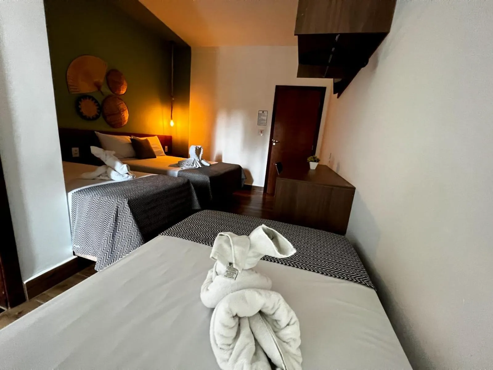 Bed in Hotel Fazenda Vale da Cachoeira