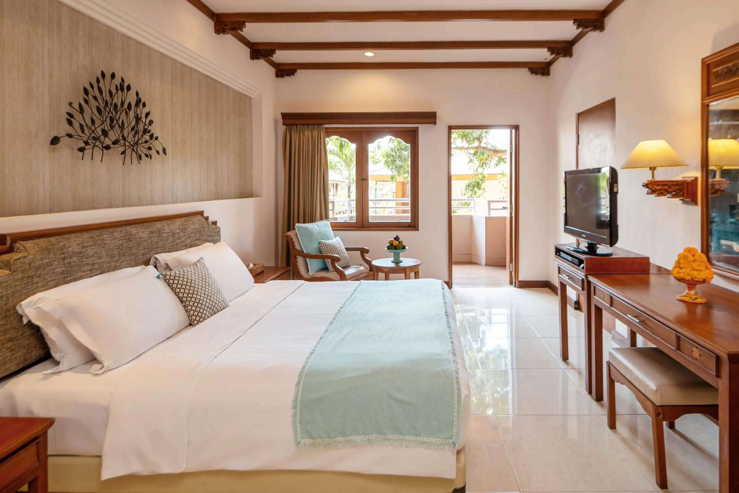 Bedroom, Bed in Bali Mandira Beach Resort & Spa