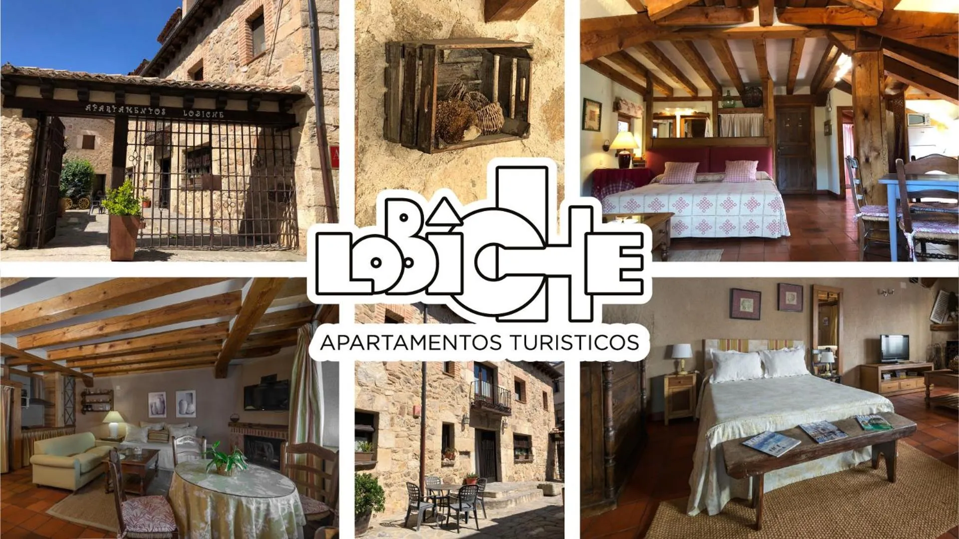 Text overlay in Apartamentos Lobiche