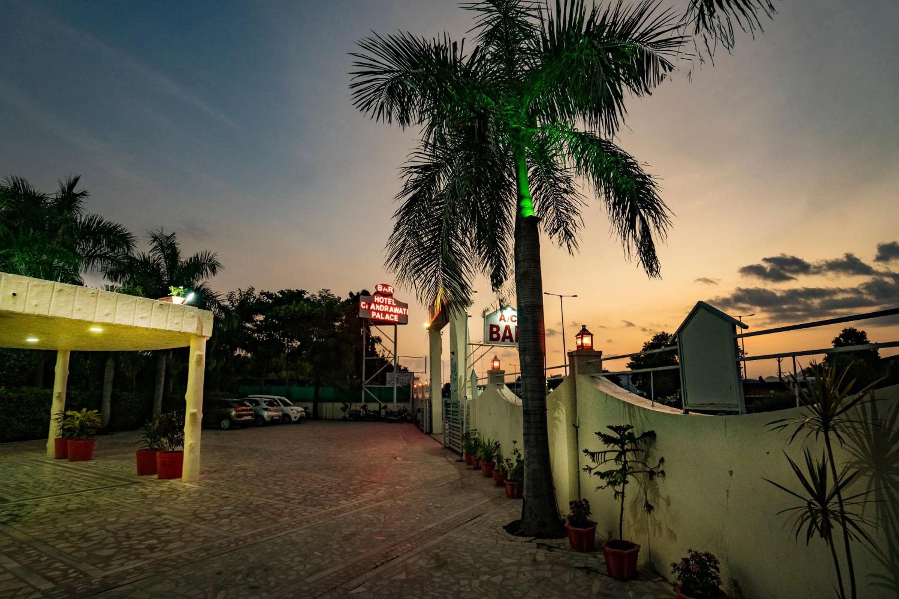 Parking in Hotel Chandrawati Palace