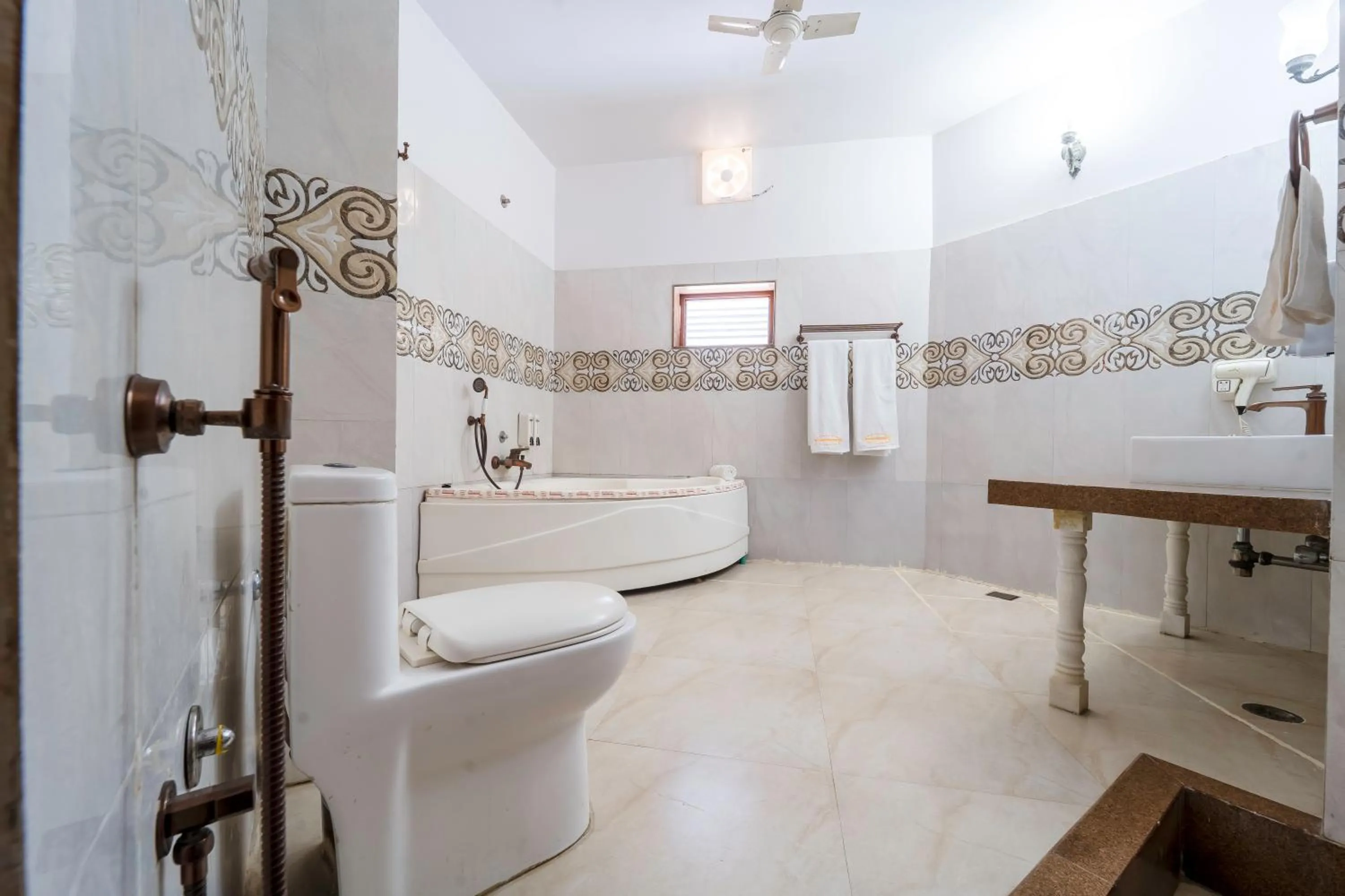 Bathroom in Hotel Chandrawati Palace