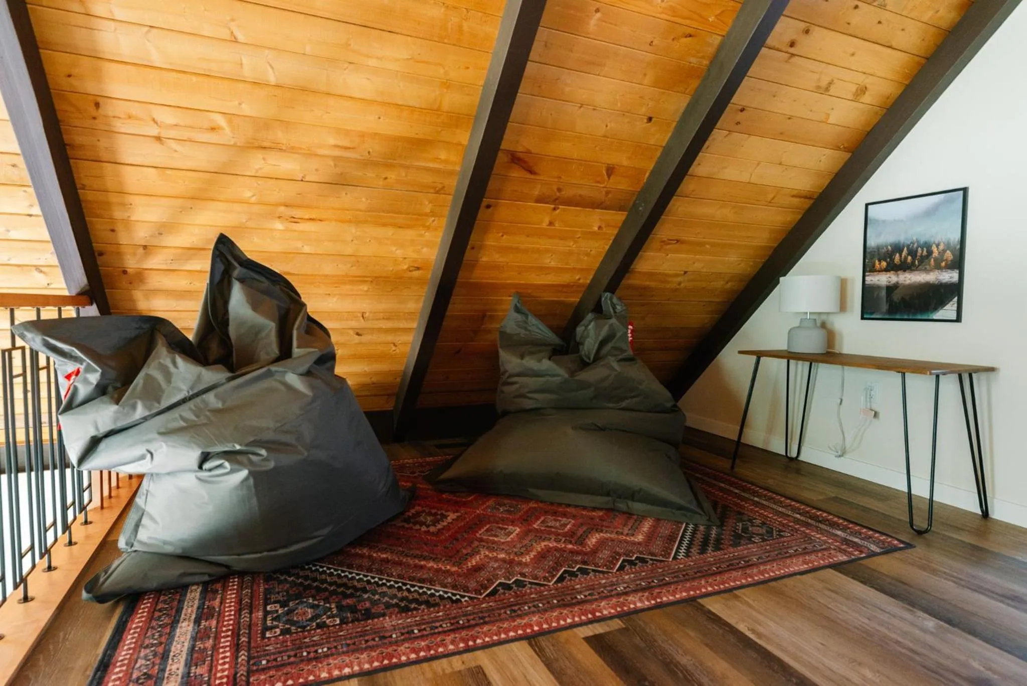 Seating area in Overlander Mountain Lodge
