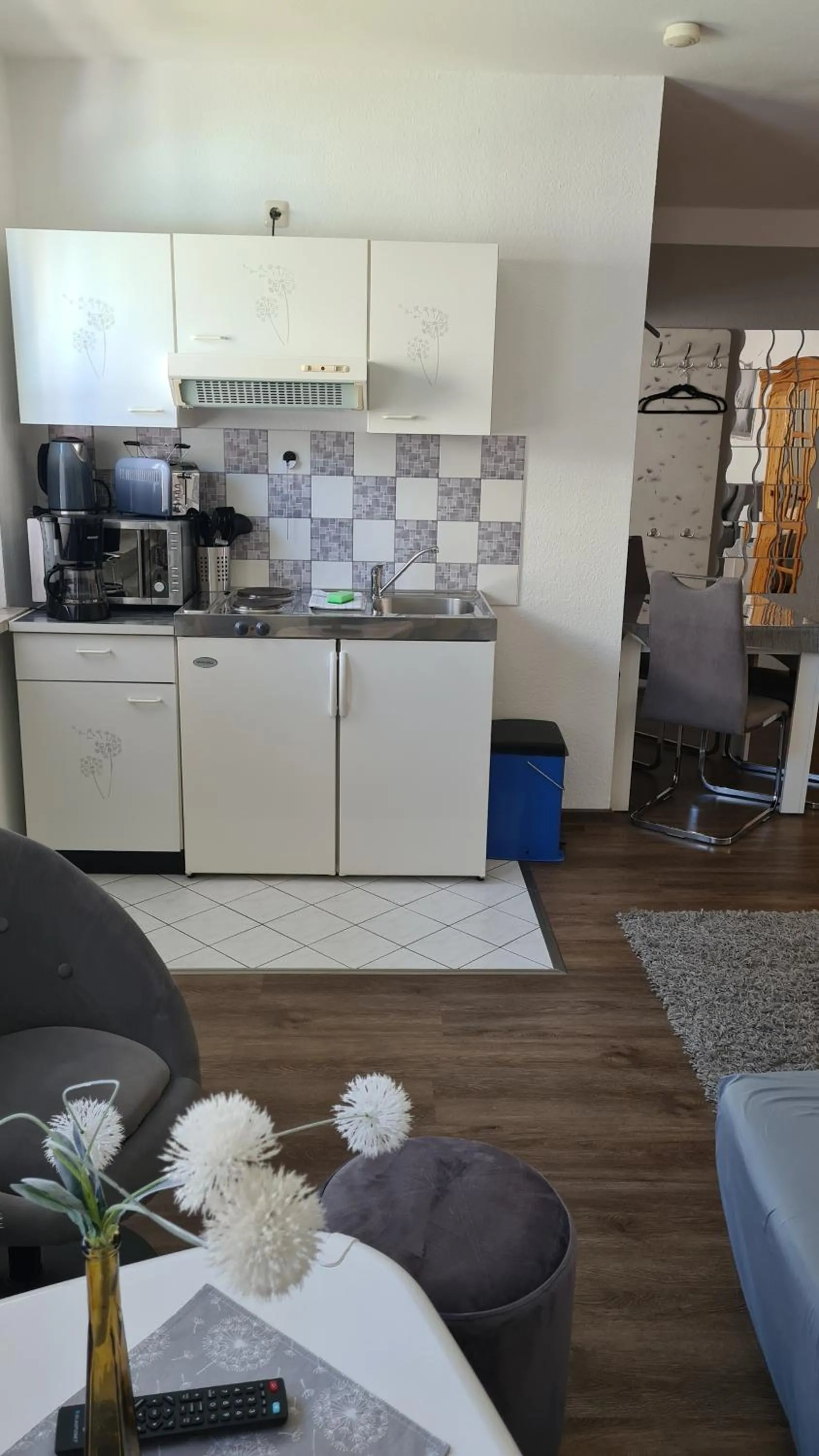 Kitchen or kitchenette in Pension "Am Fischerweg"