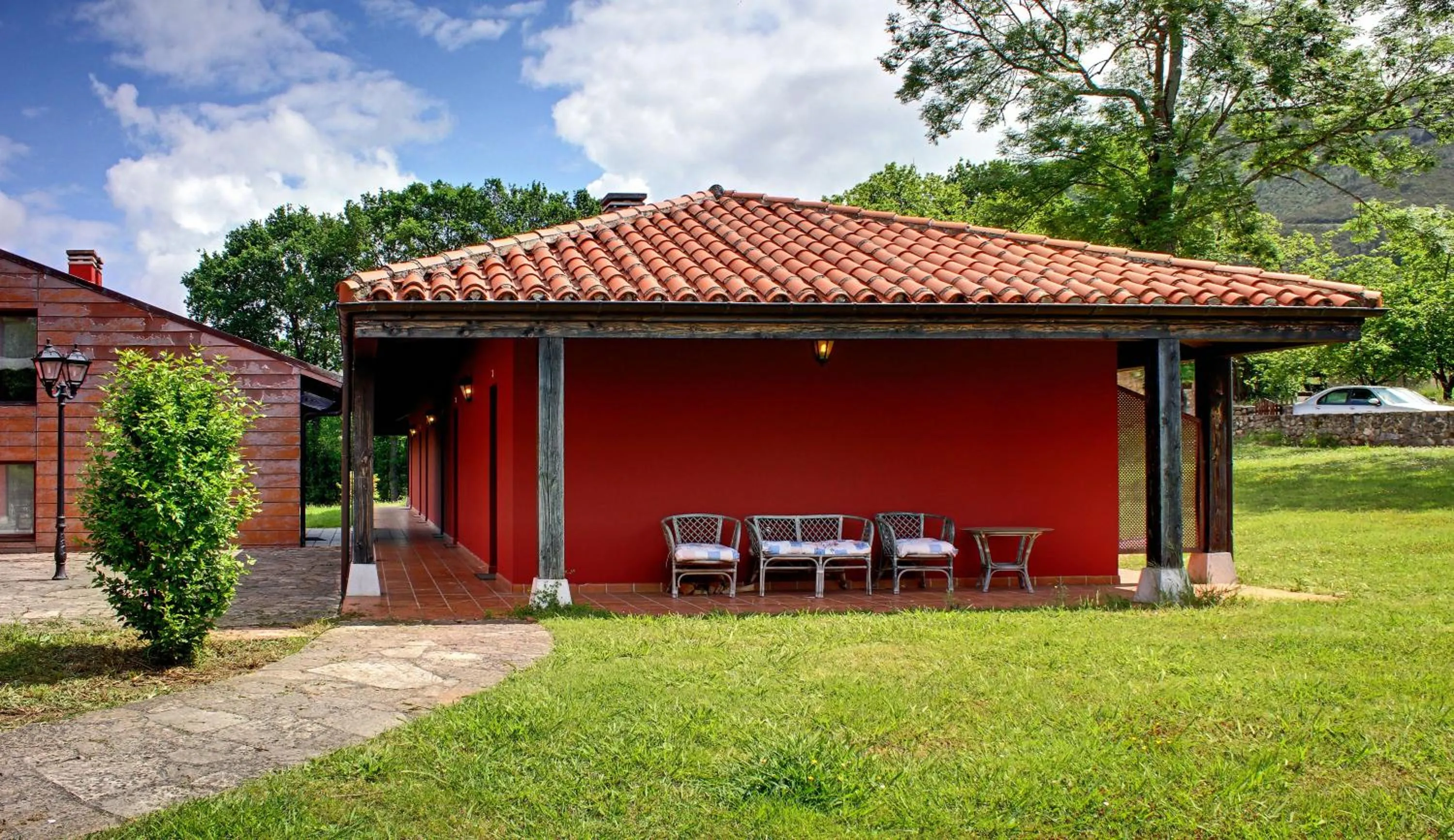 Patio in Hotel Rural Coviella
