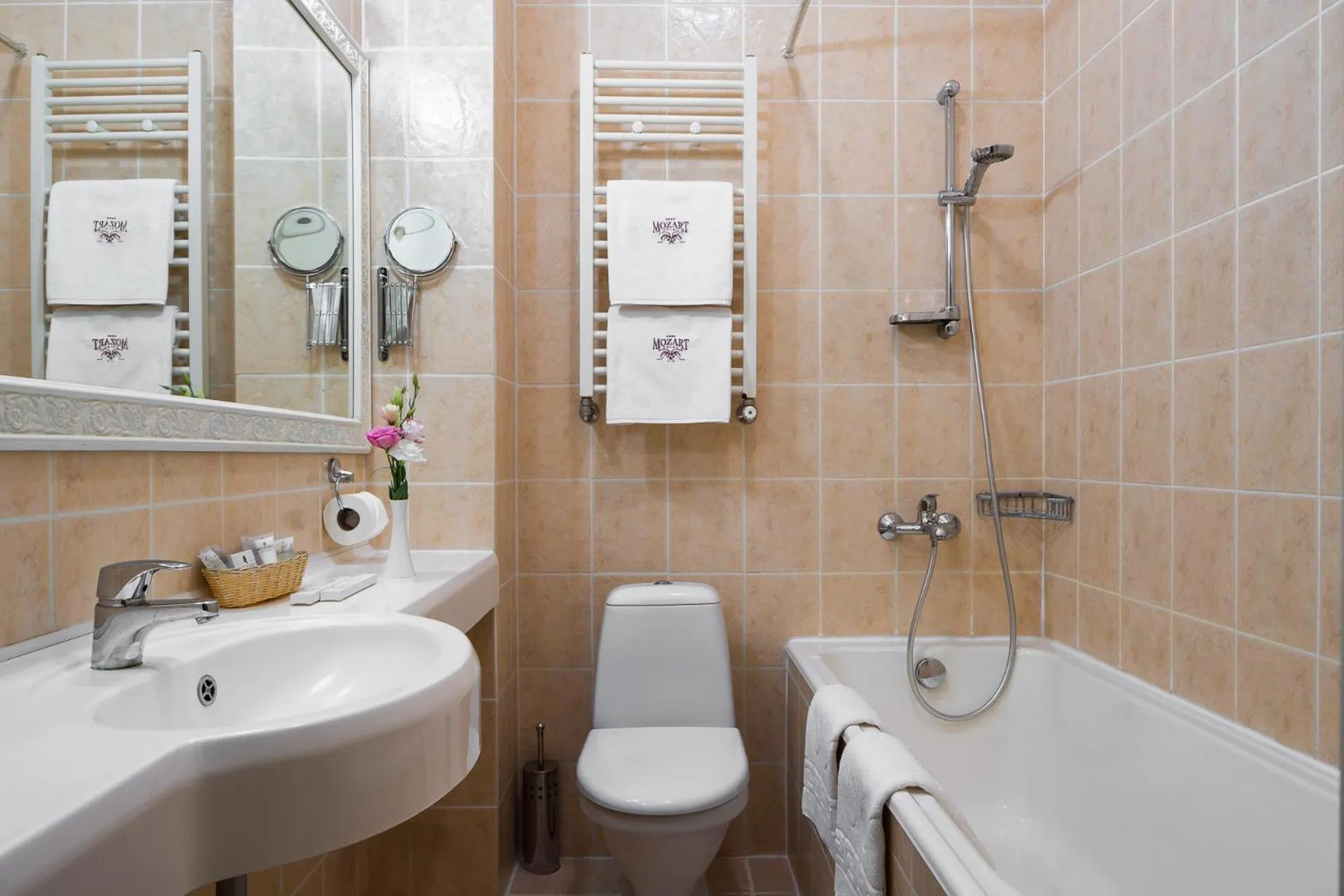 Toilet in Mozart Hotel