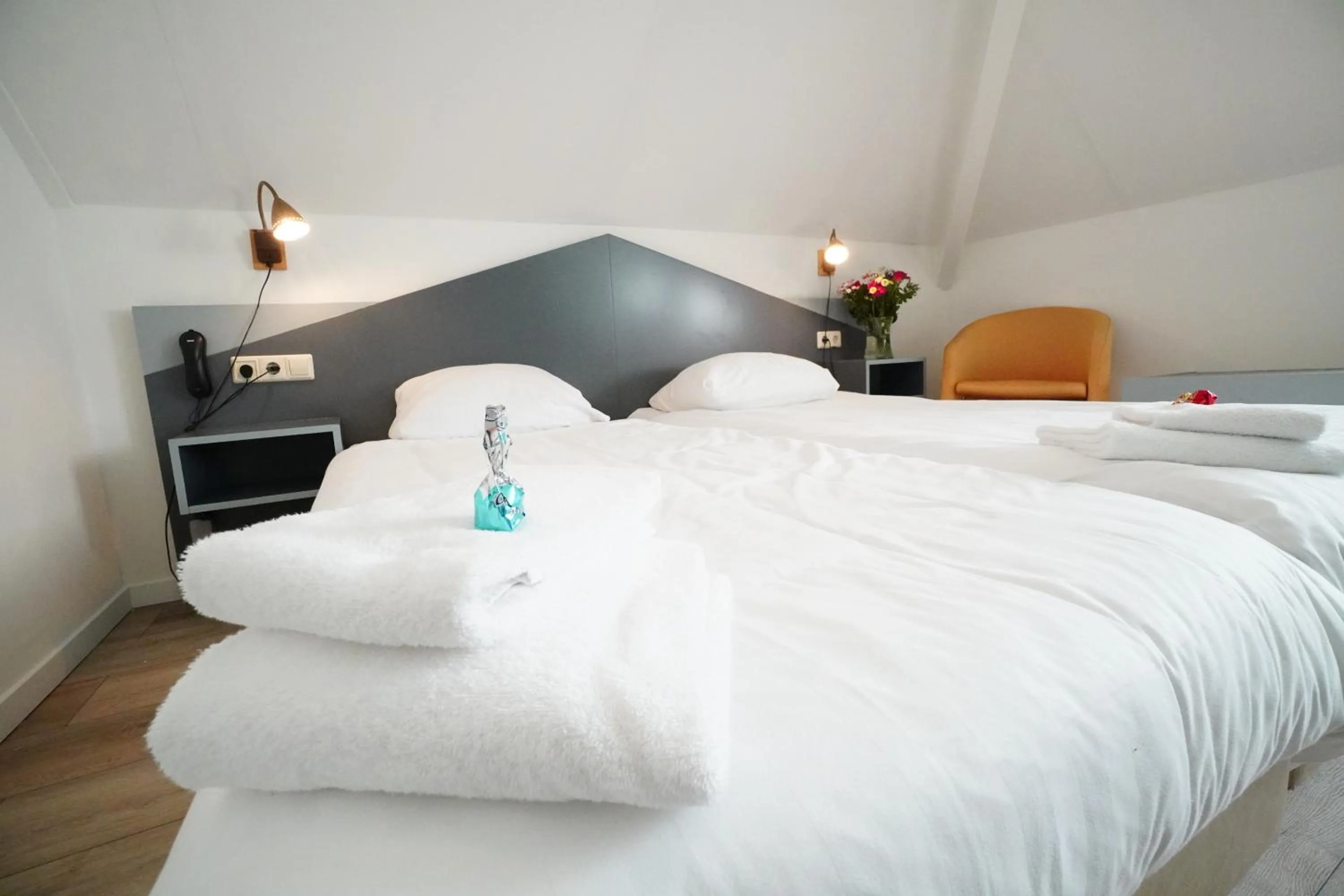 Bed in Hotel Den Burg