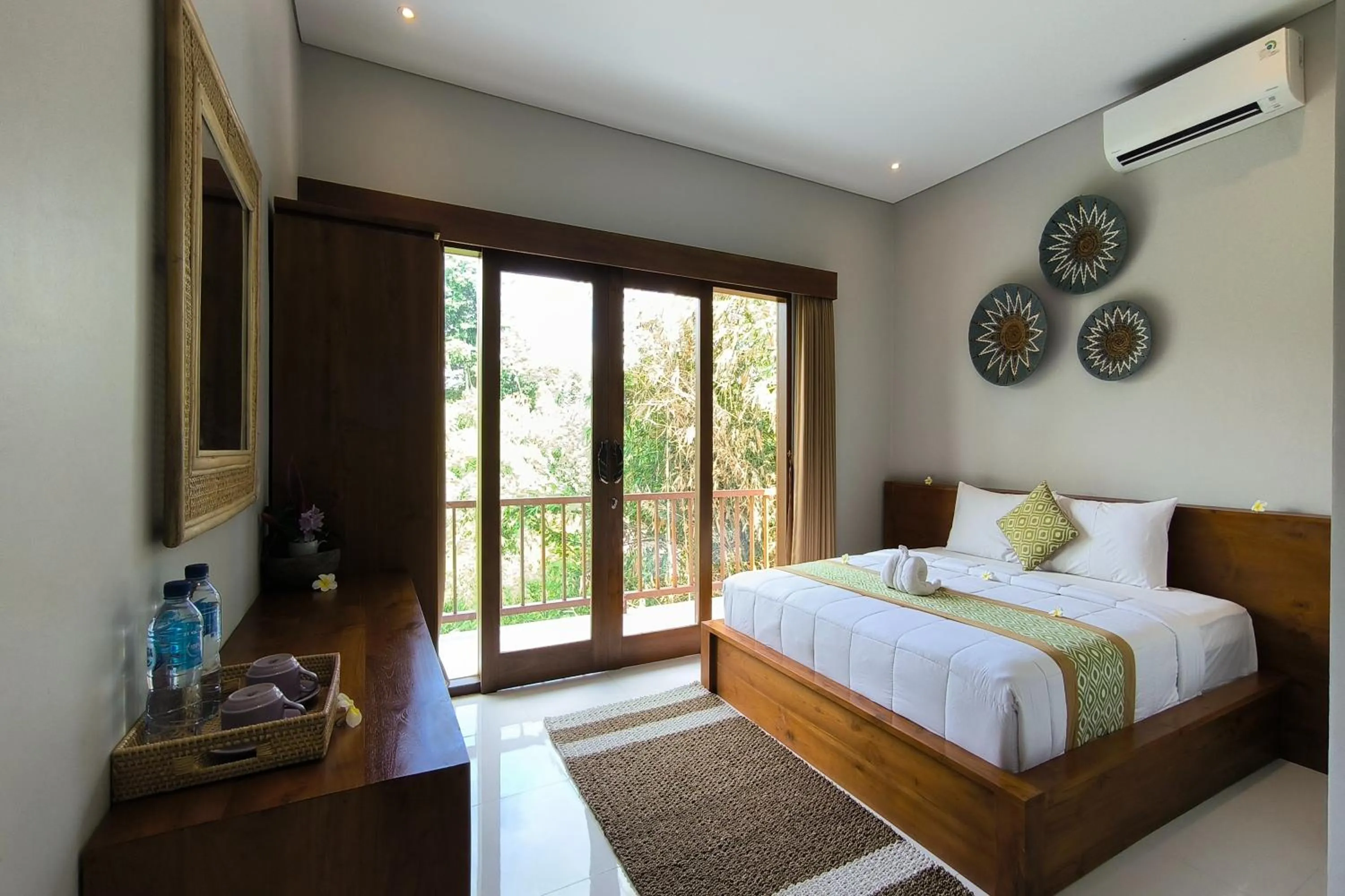 Bed in Bhuana Shanti Homestay Ubud