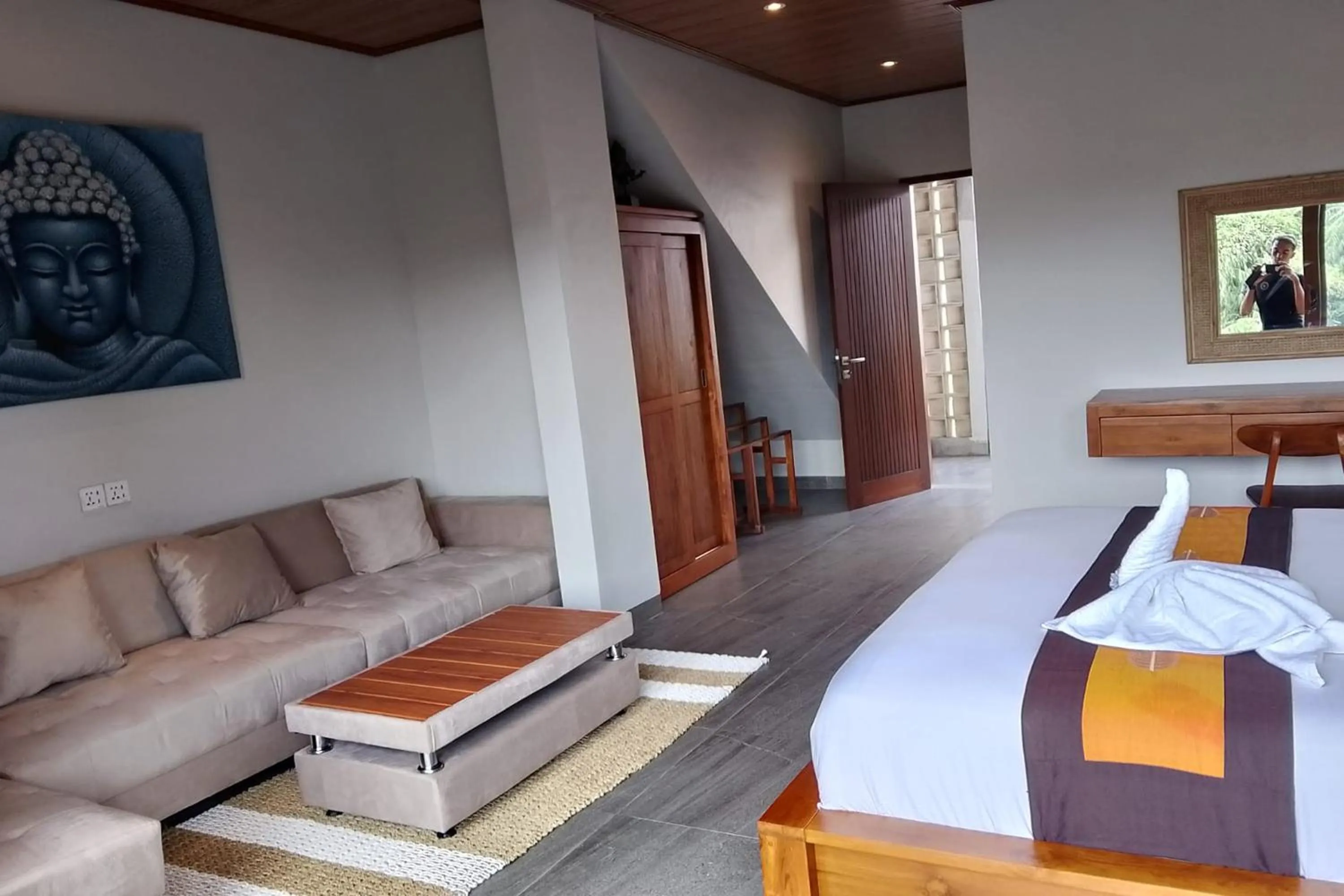 Bed in Bhuana Shanti Homestay Ubud