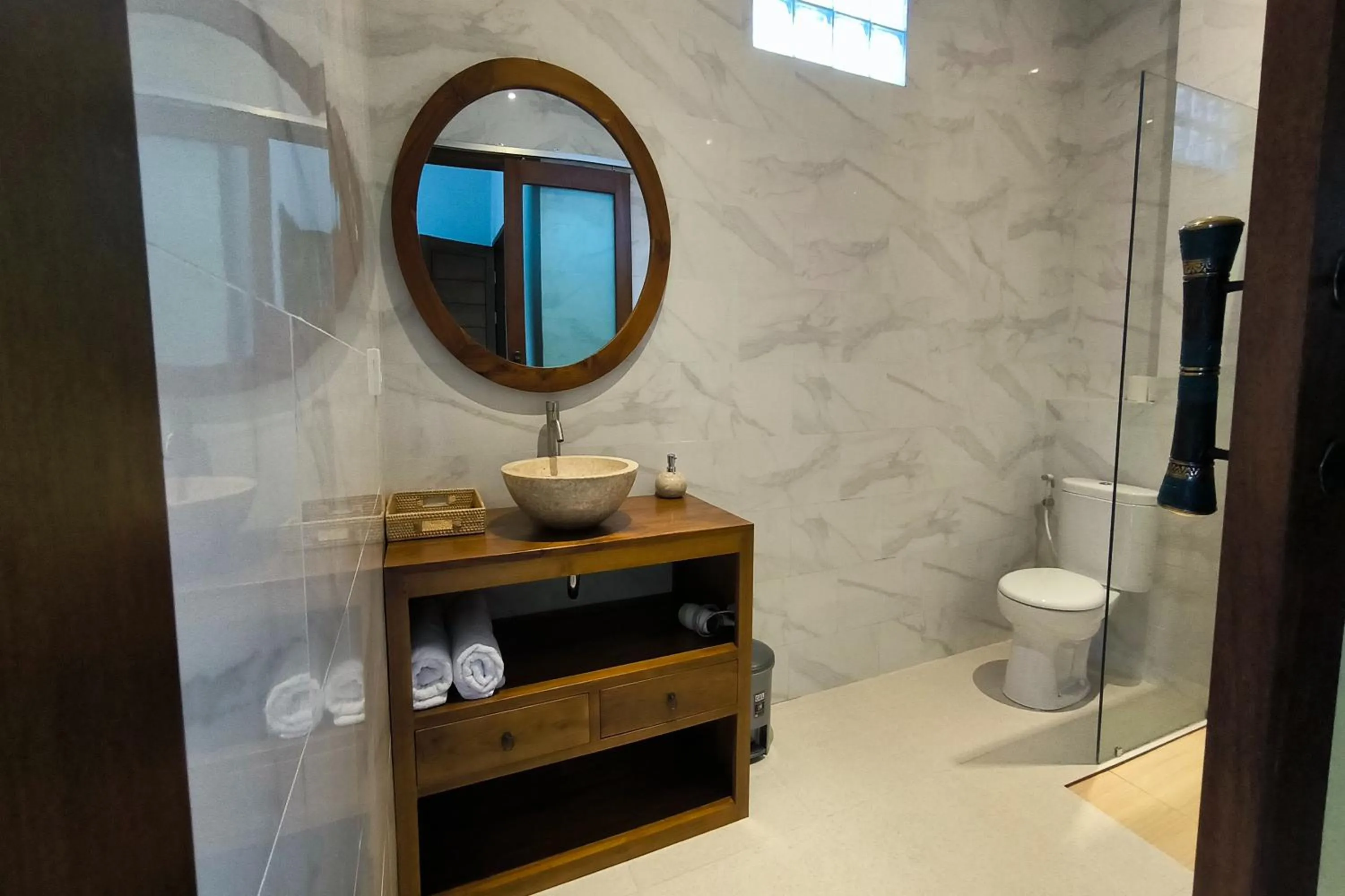 Shower in Bhuana Shanti Homestay Ubud